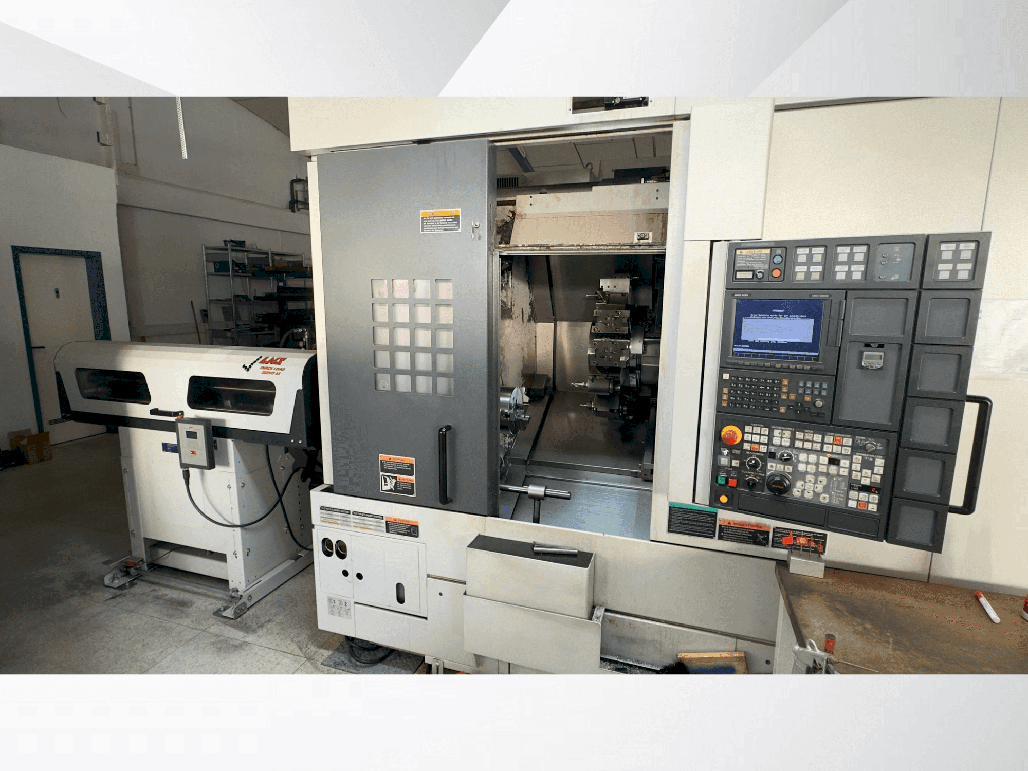 A MORI SEIKI NL 2000 SY /500 gép elölnézete