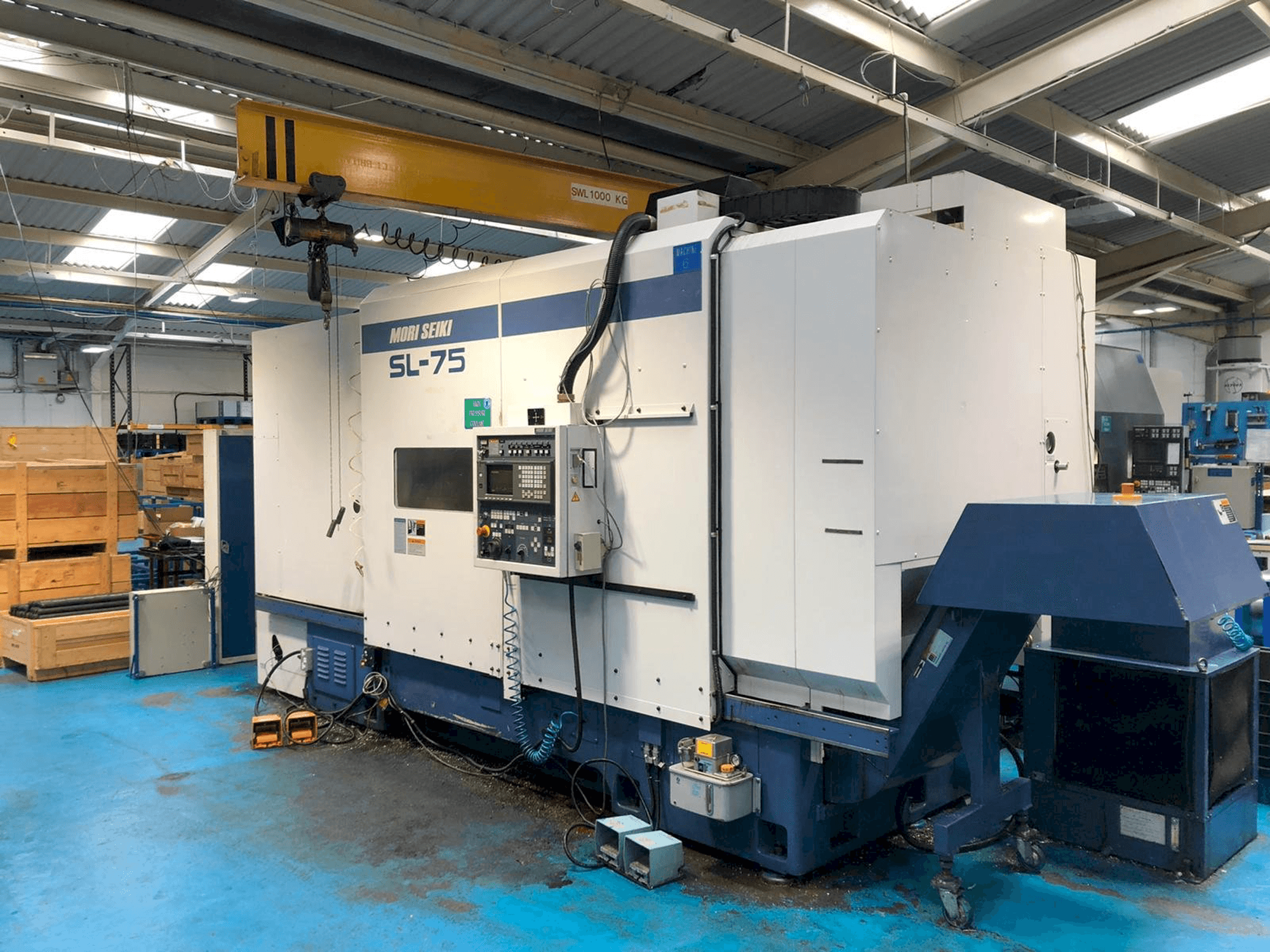 A MORI SEIKI SL75 gép elölnézete