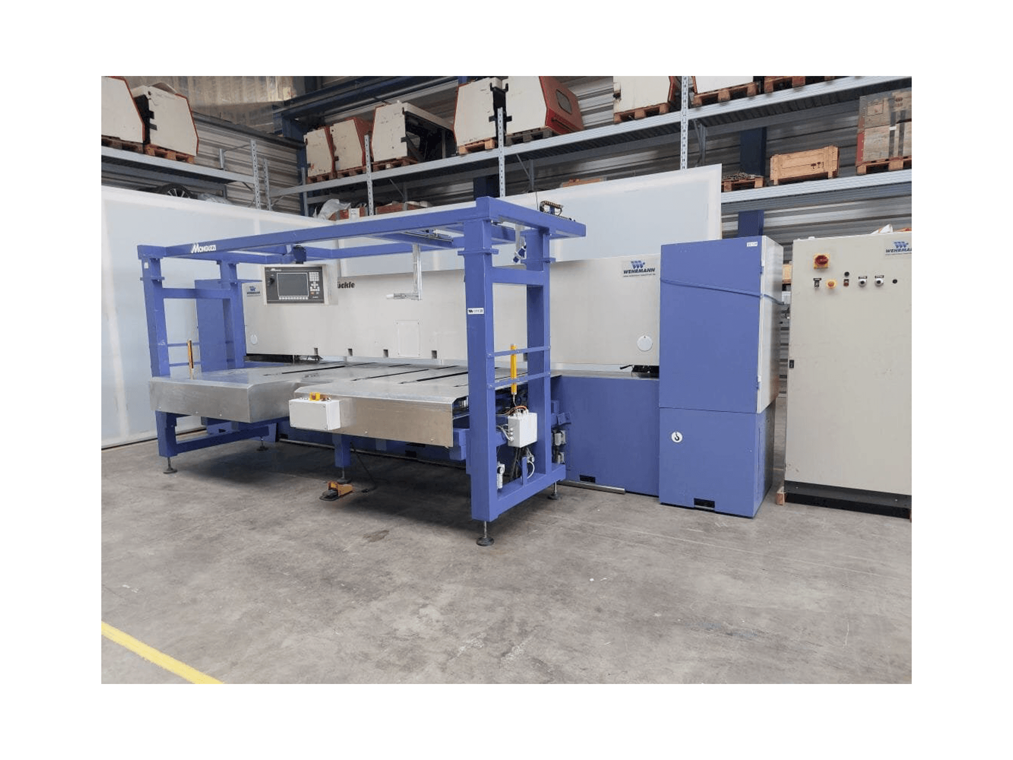 A FISCHER & RüCKLE Veneer scissors gép elölnézete