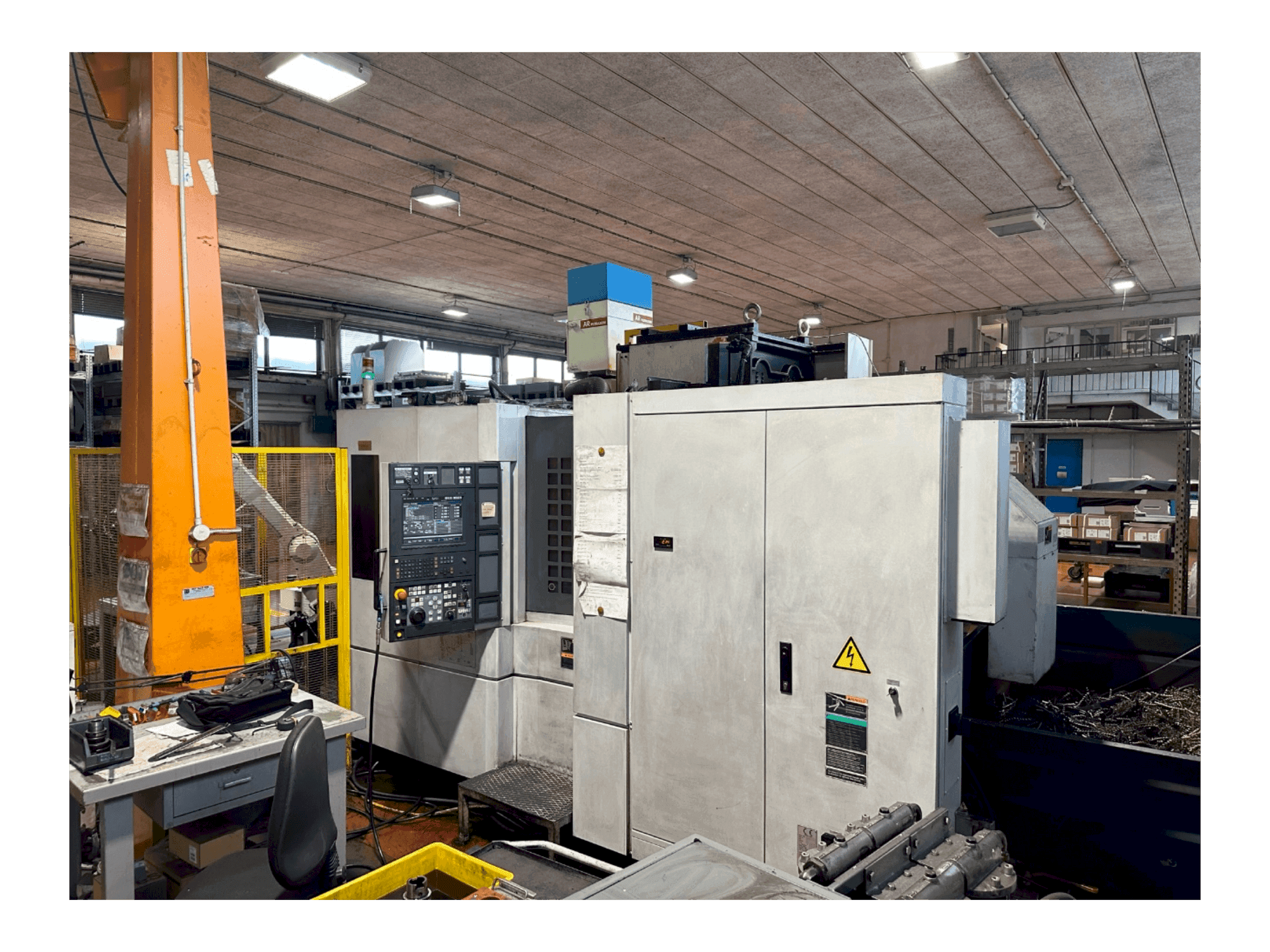 A MORI SEIKI NH 4000 DCG gép elölnézete
