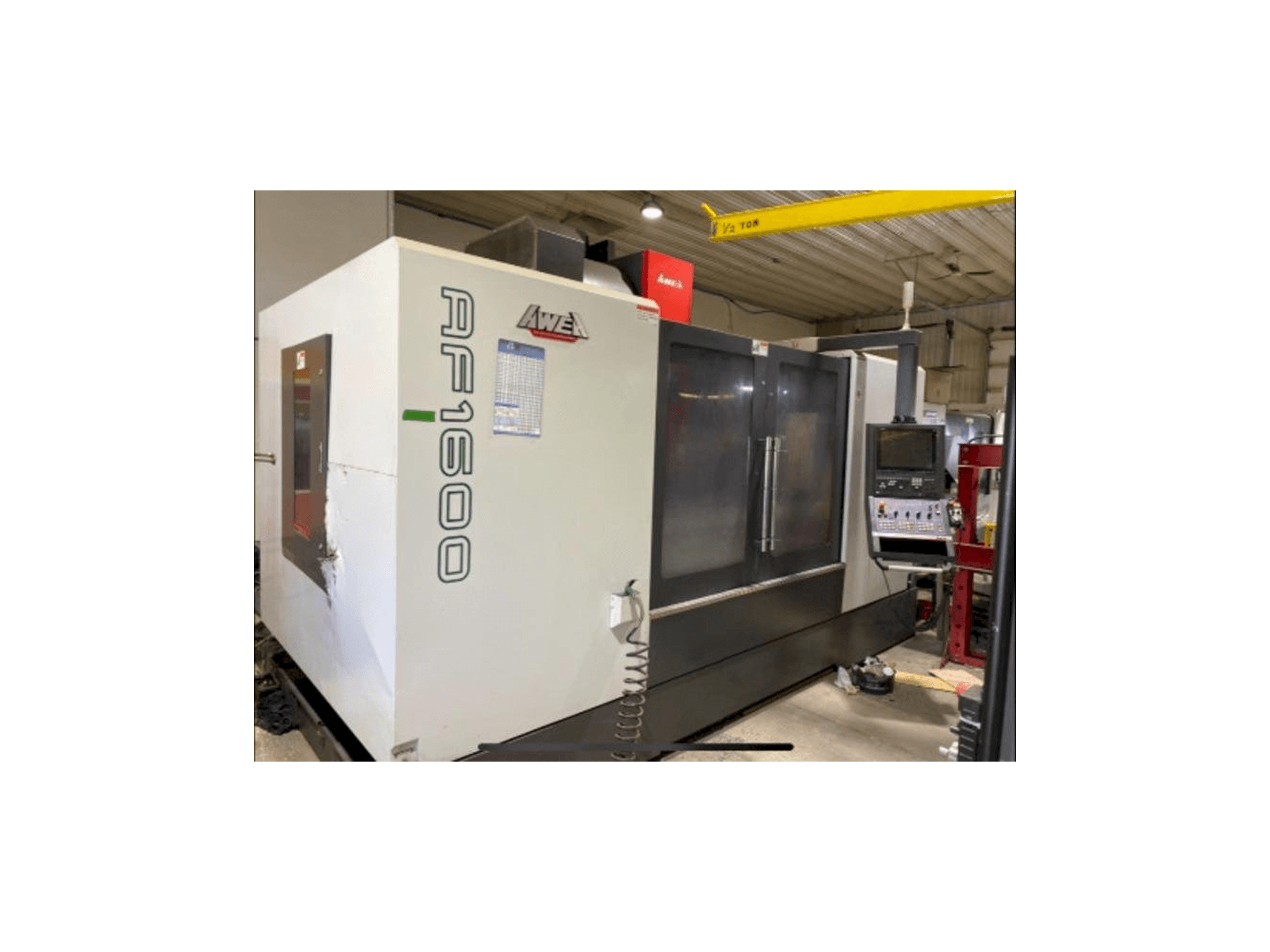 A AWEA AF-1600 gép elölnézete