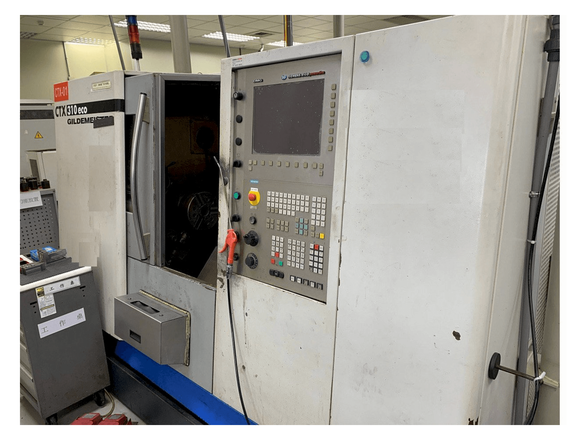 A Gildemeister CTX 310V1 eco gép elölnézete