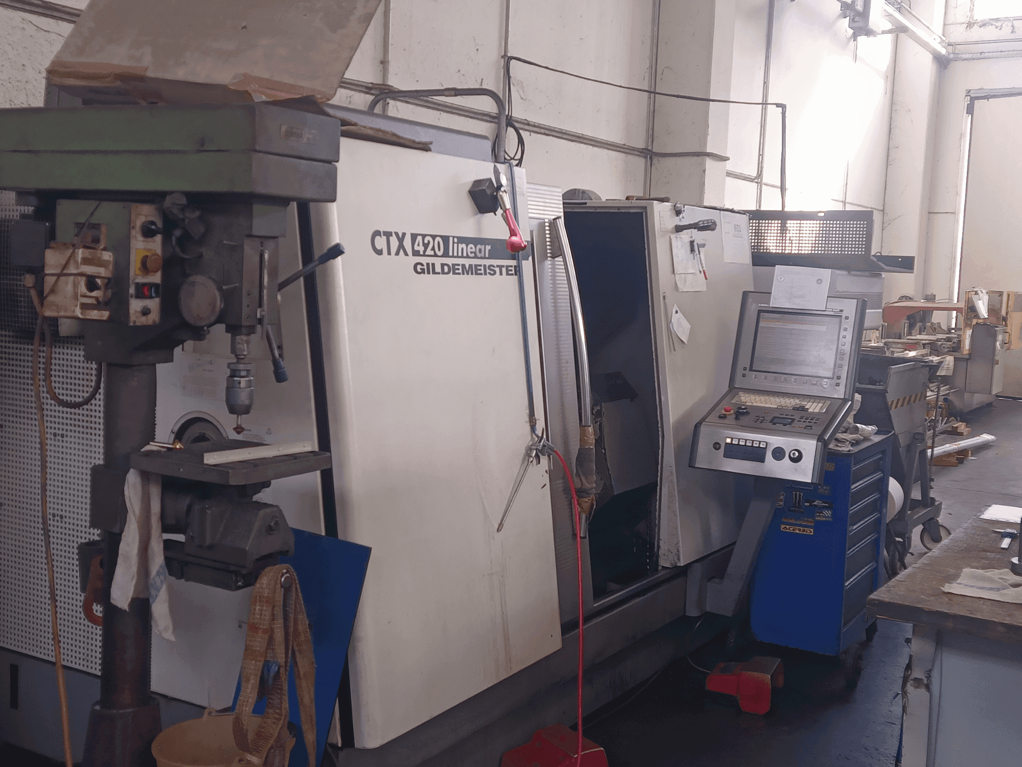 A Gildemeister CTX 420 Linear gép elölnézete