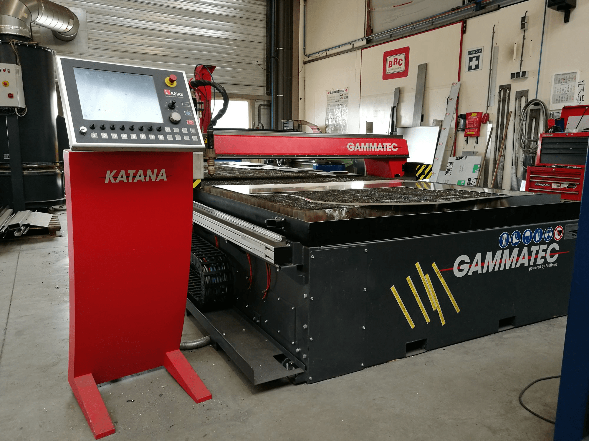 A KOIKE GAMMATEC gép vezérlőegysége