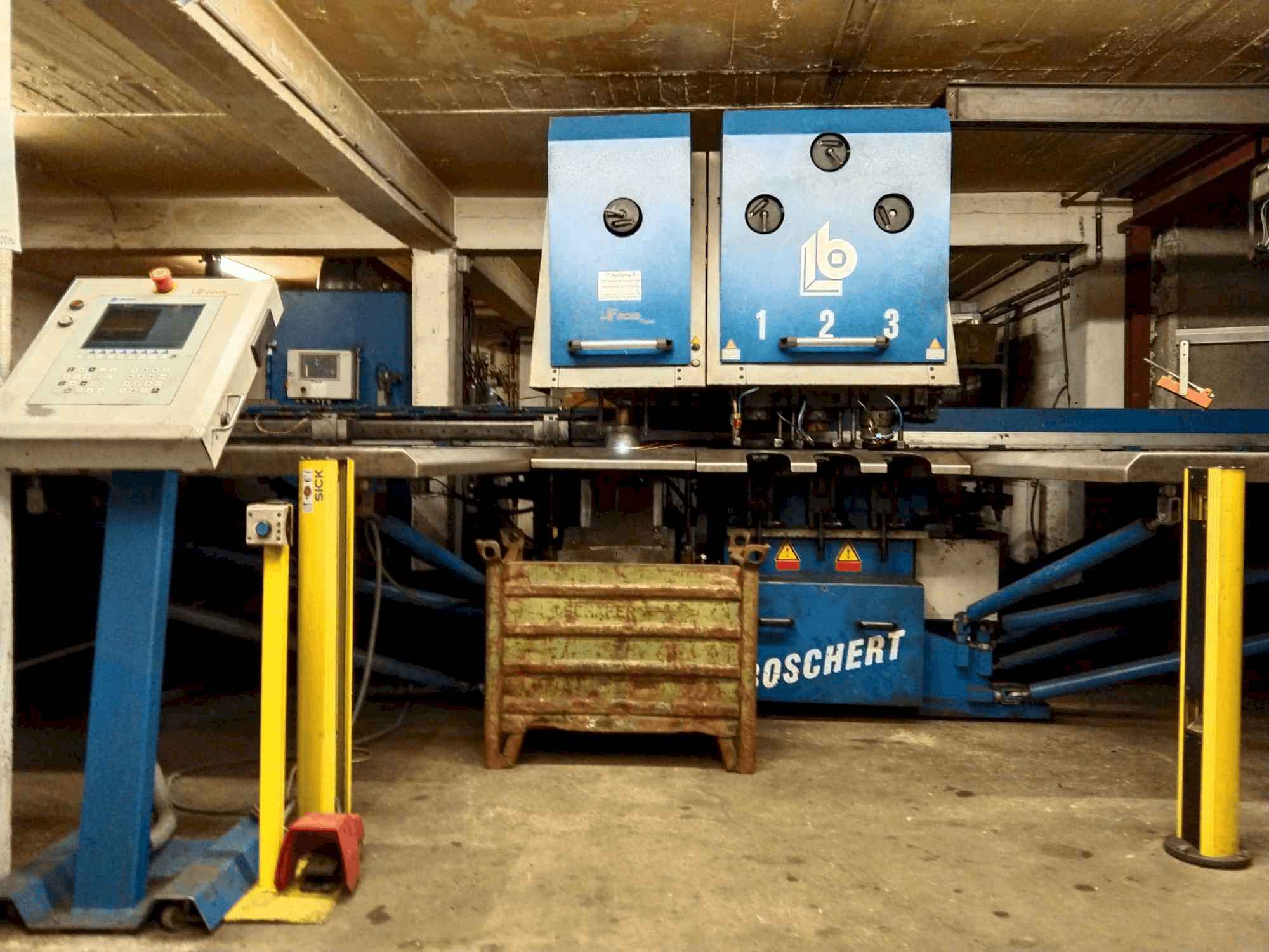 A Boschert Tri Combicut plasma gép elölnézete