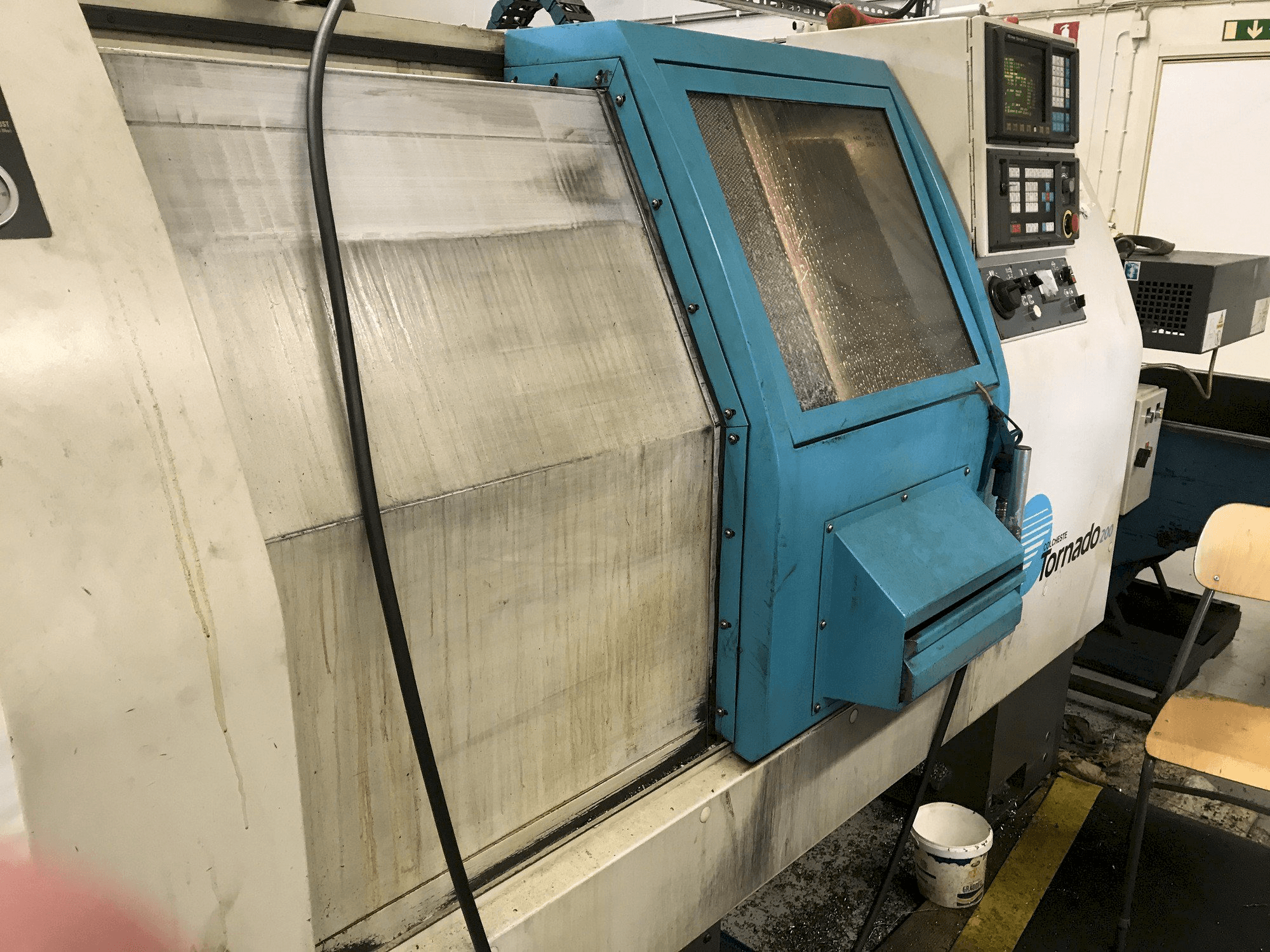 A Colchester Tornado 200 gép elölnézete