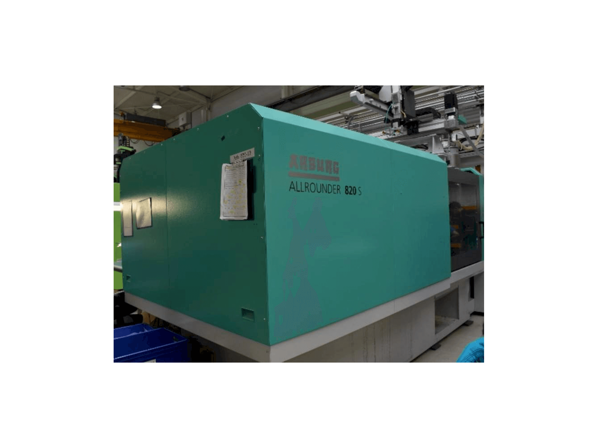 A Arburg Allrounder 820 s 4000 - 800 gép elölnézete