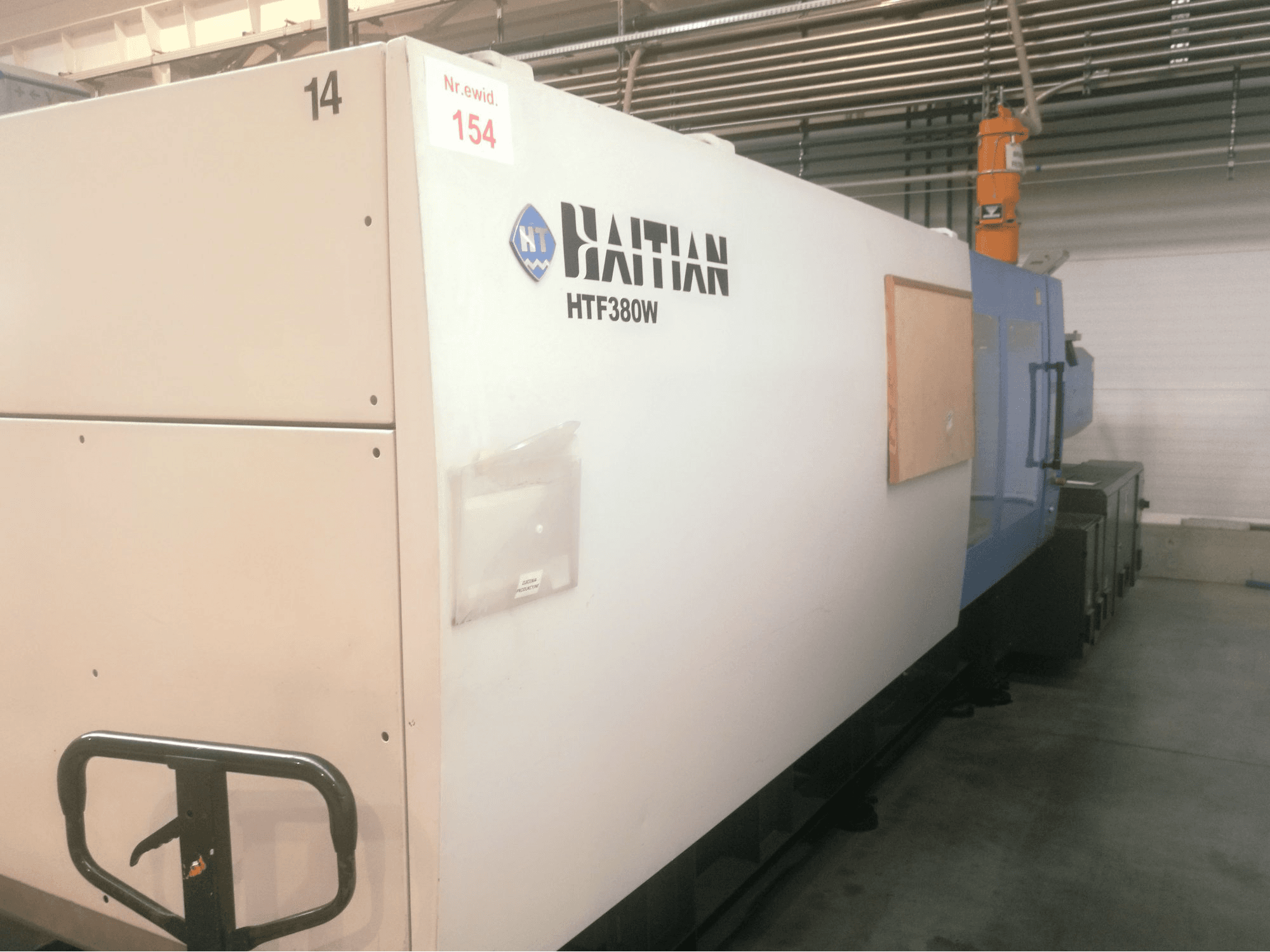 A HAITIAN HFT 380 W gép oldalnézete