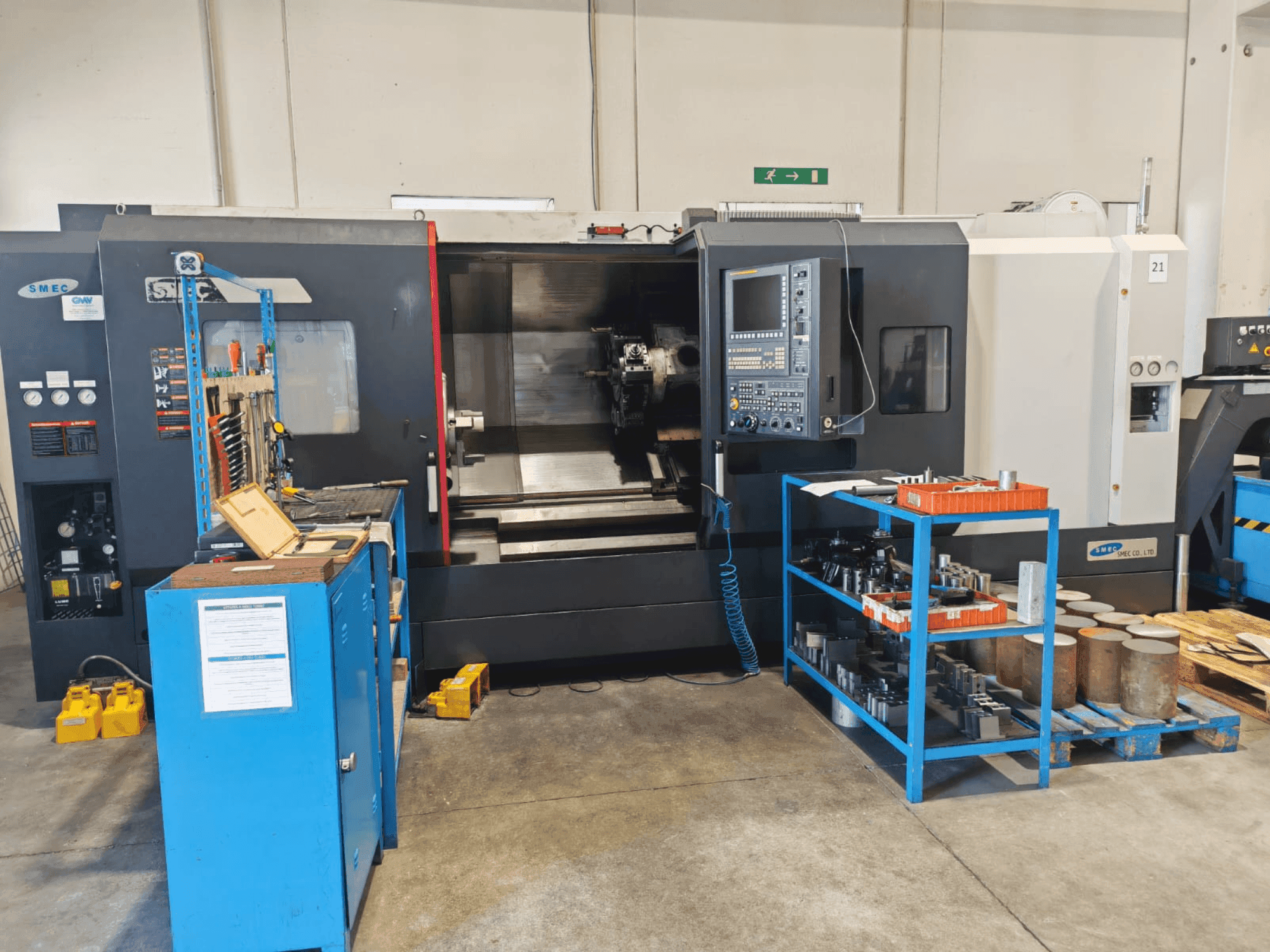 A SMEC Samsung 3500 XLY gép elölnézete