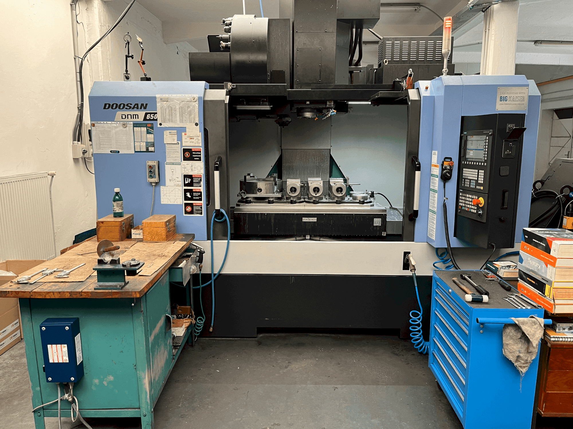 A DOOSAN DNM 650 II gép elölnézete