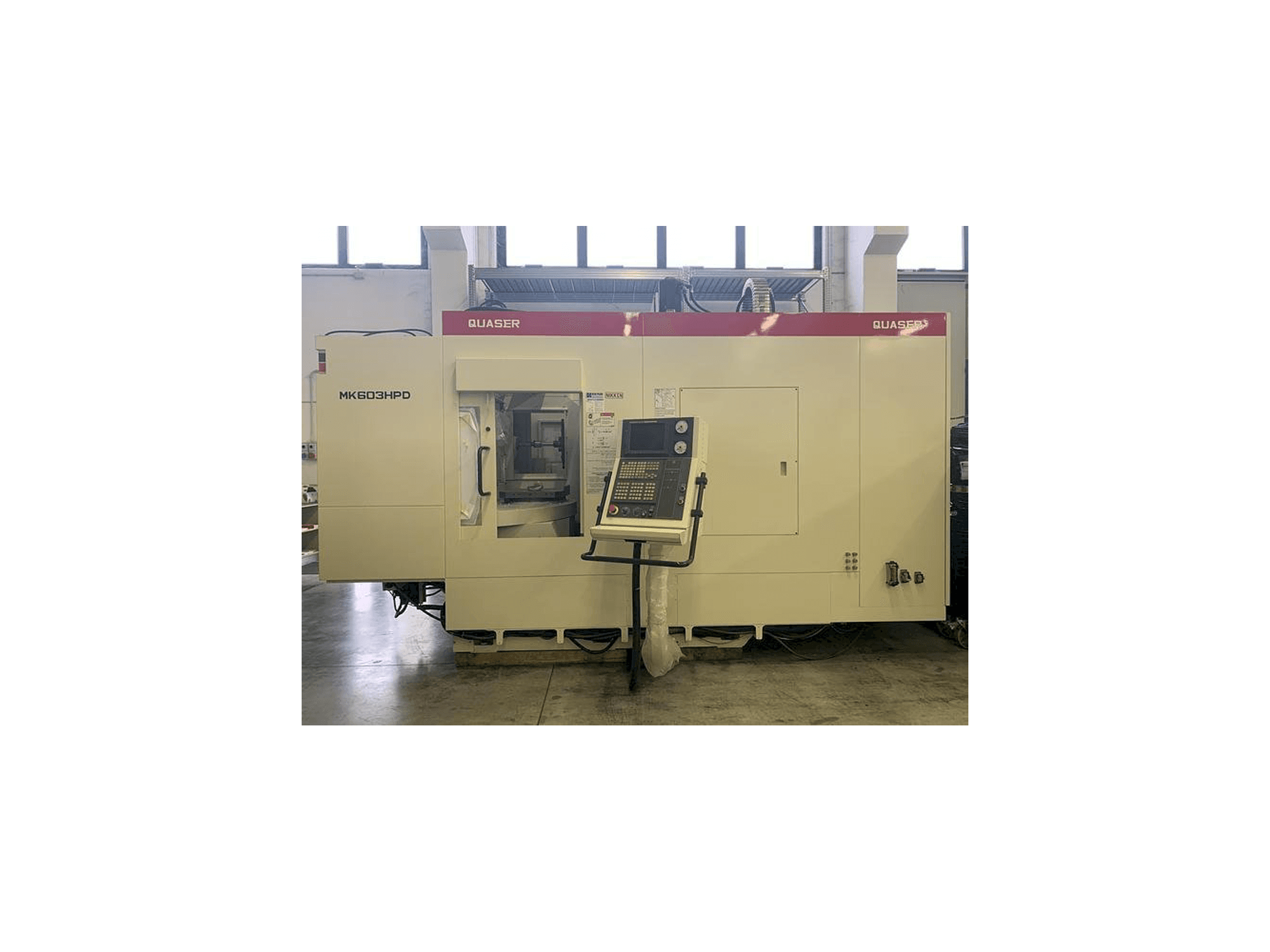 A Quaser MK603HPD gép elölnézete