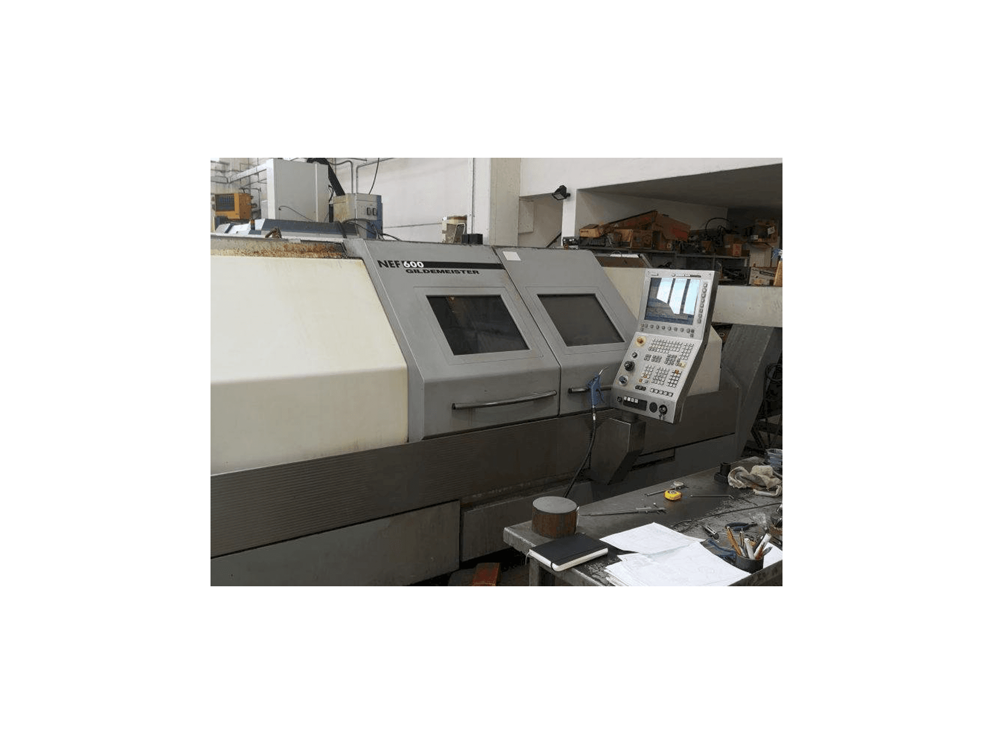 A Gildemeister NEF 600 gép elölnézete
