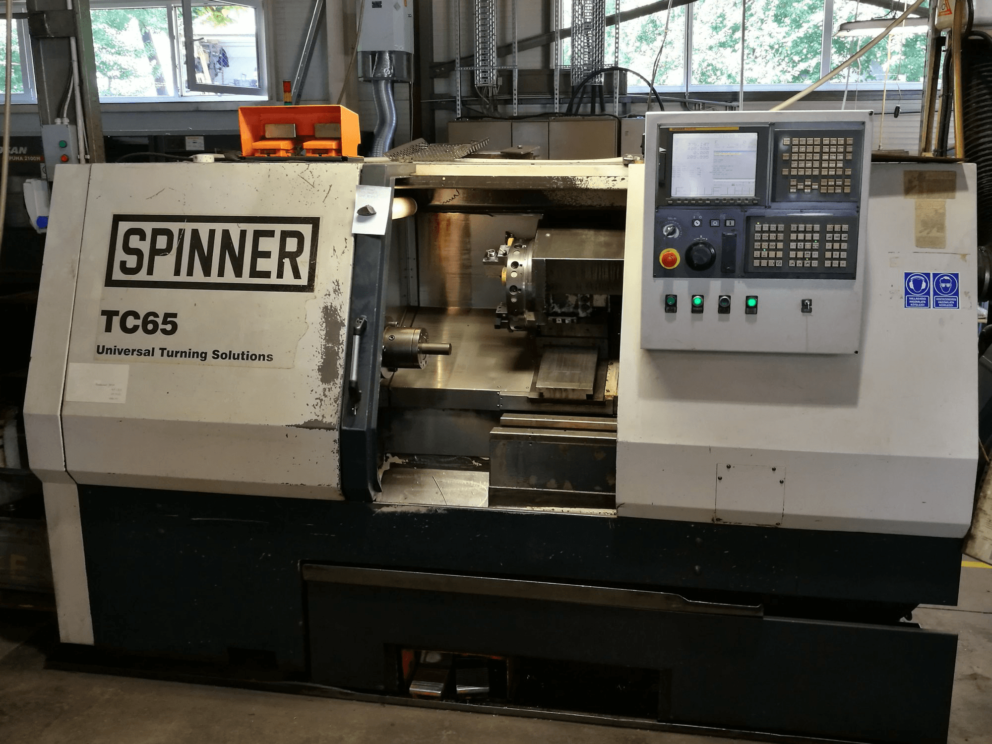 A SPINNER TC 65 MC gép elölnézete