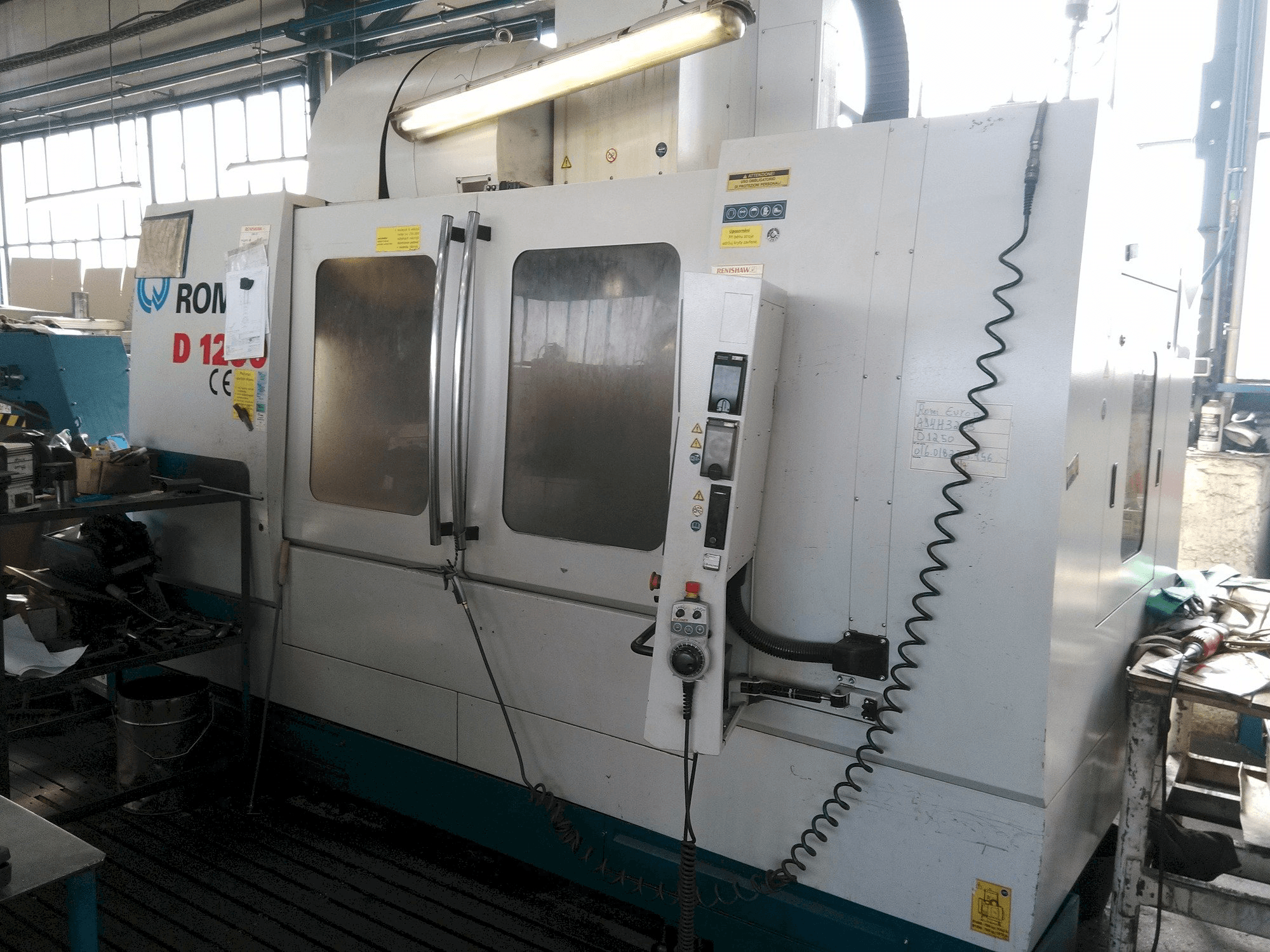 A Romi D 1250 gép elölnézete