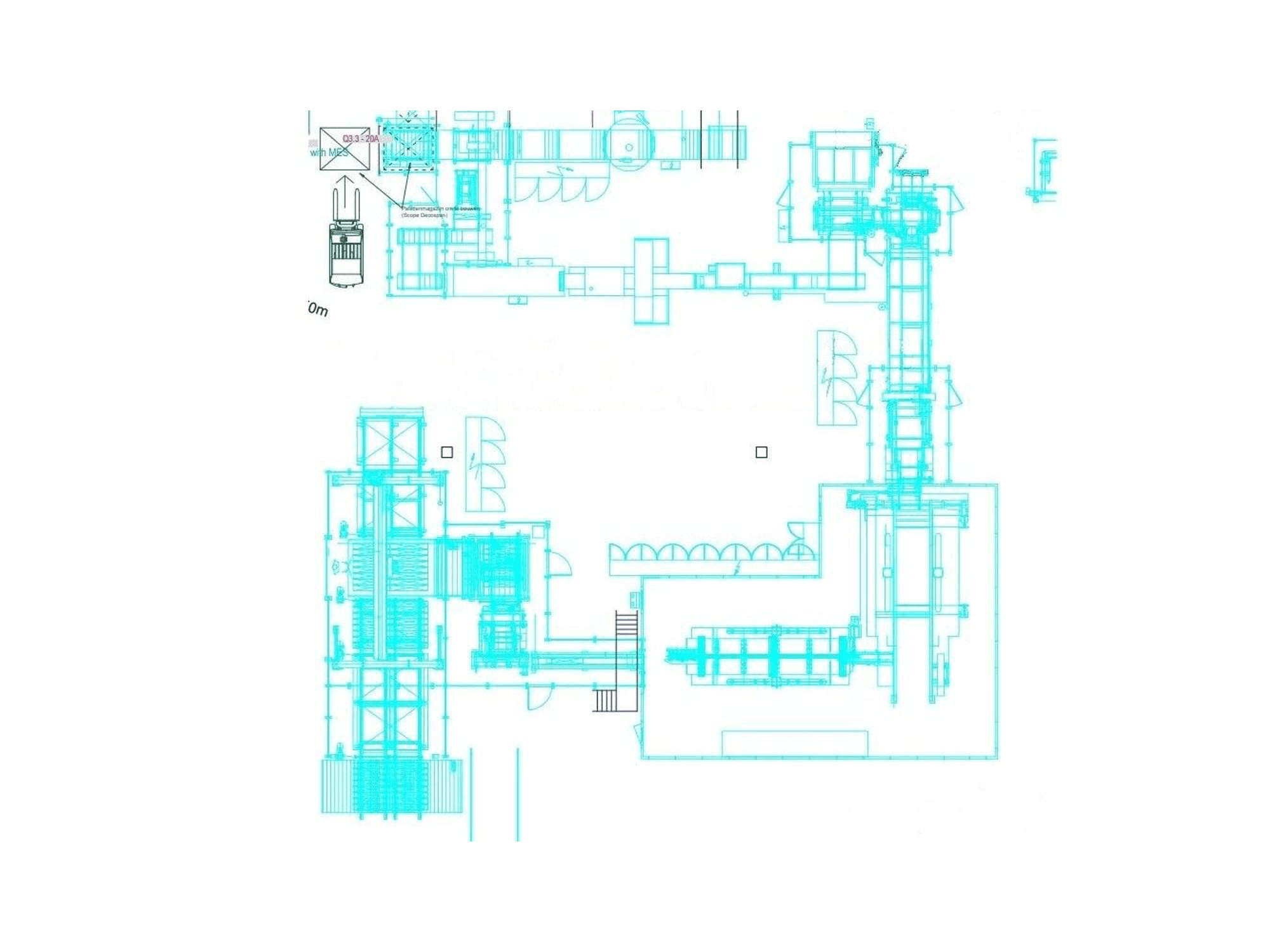 A TORWEGGE TG2 Parquet production line gép elölnézete