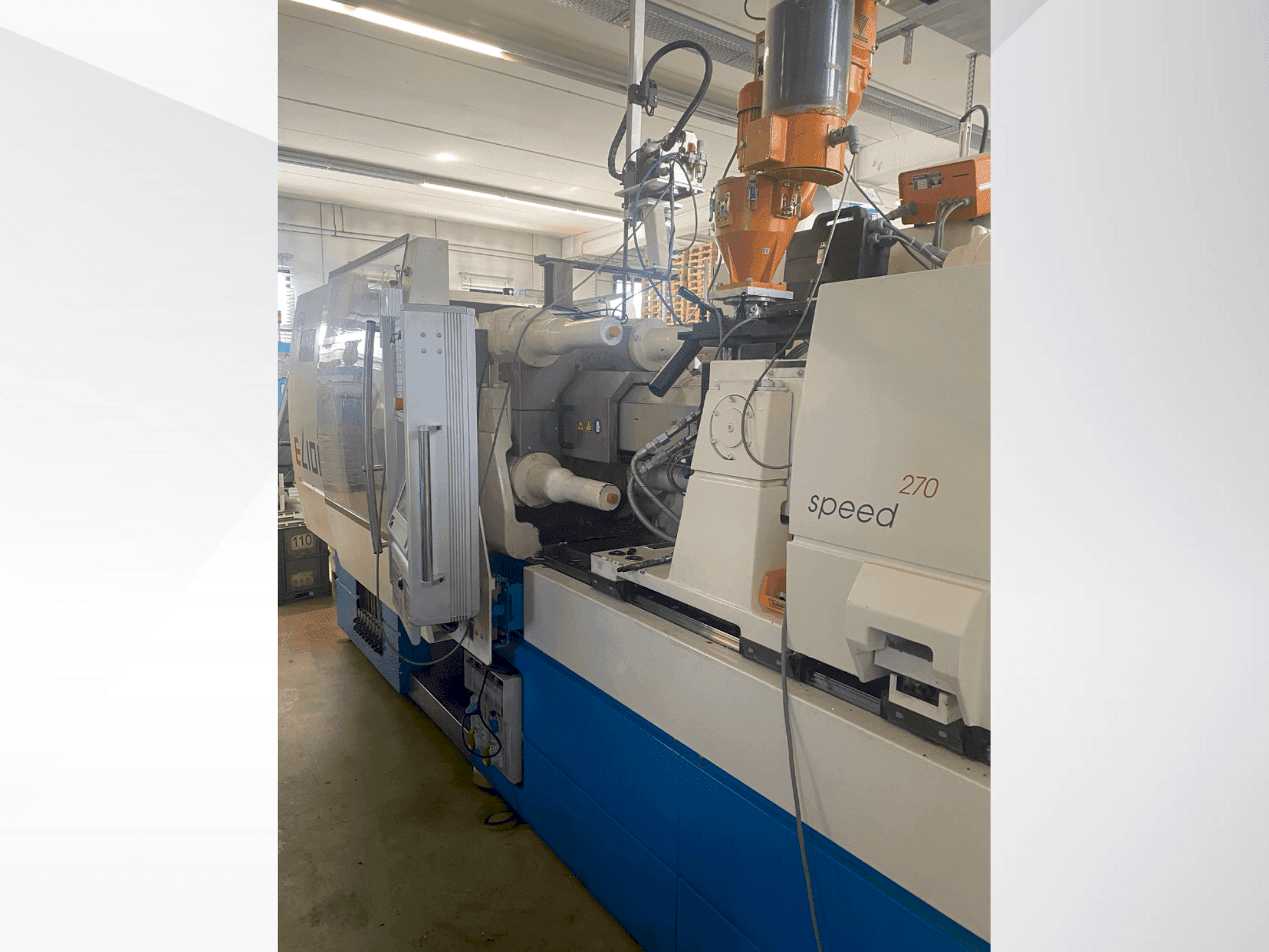 A Netstal ELION 800-270 S gép elölnézete