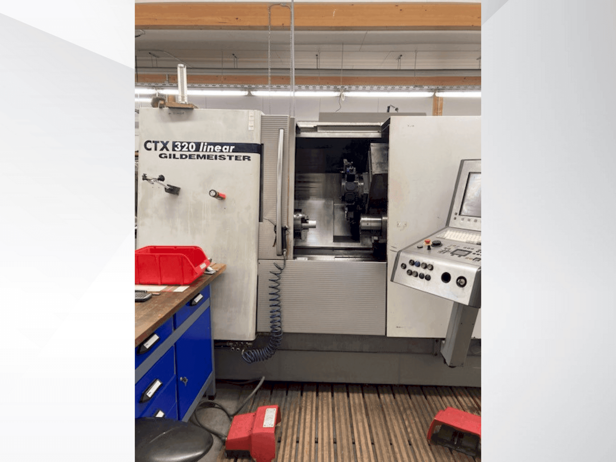 A Gildemeister CTX 320 linear gép elölnézete