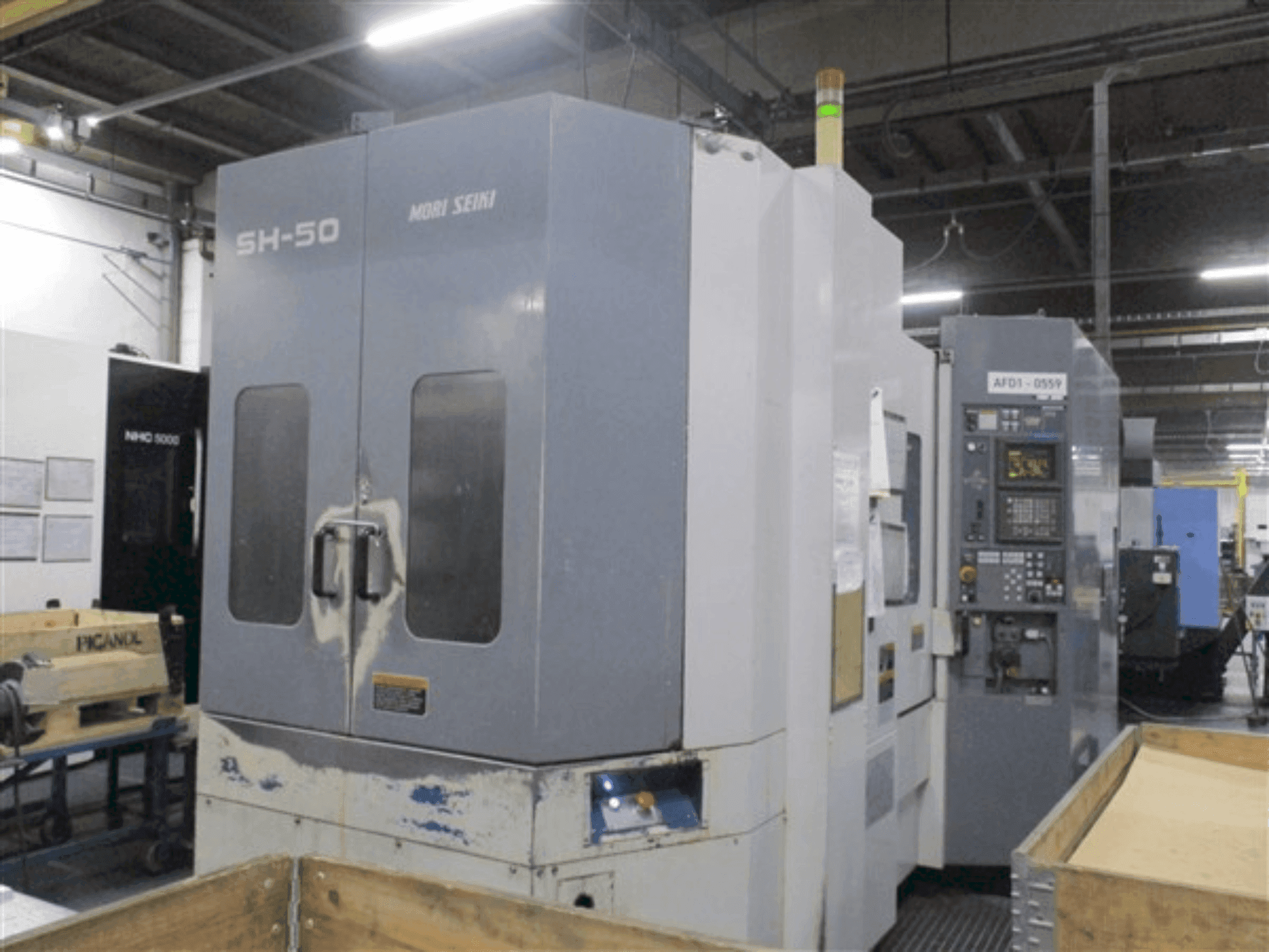 A MORI SEIKI SH-50 gép elölnézete