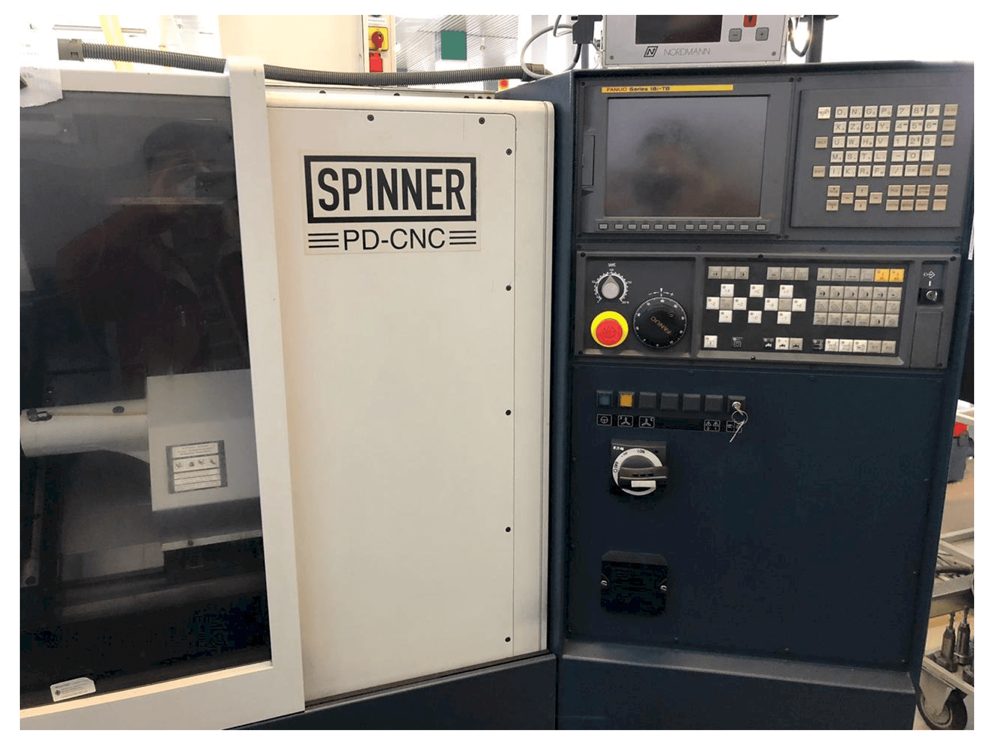 A SPINNER PD gép elölnézete