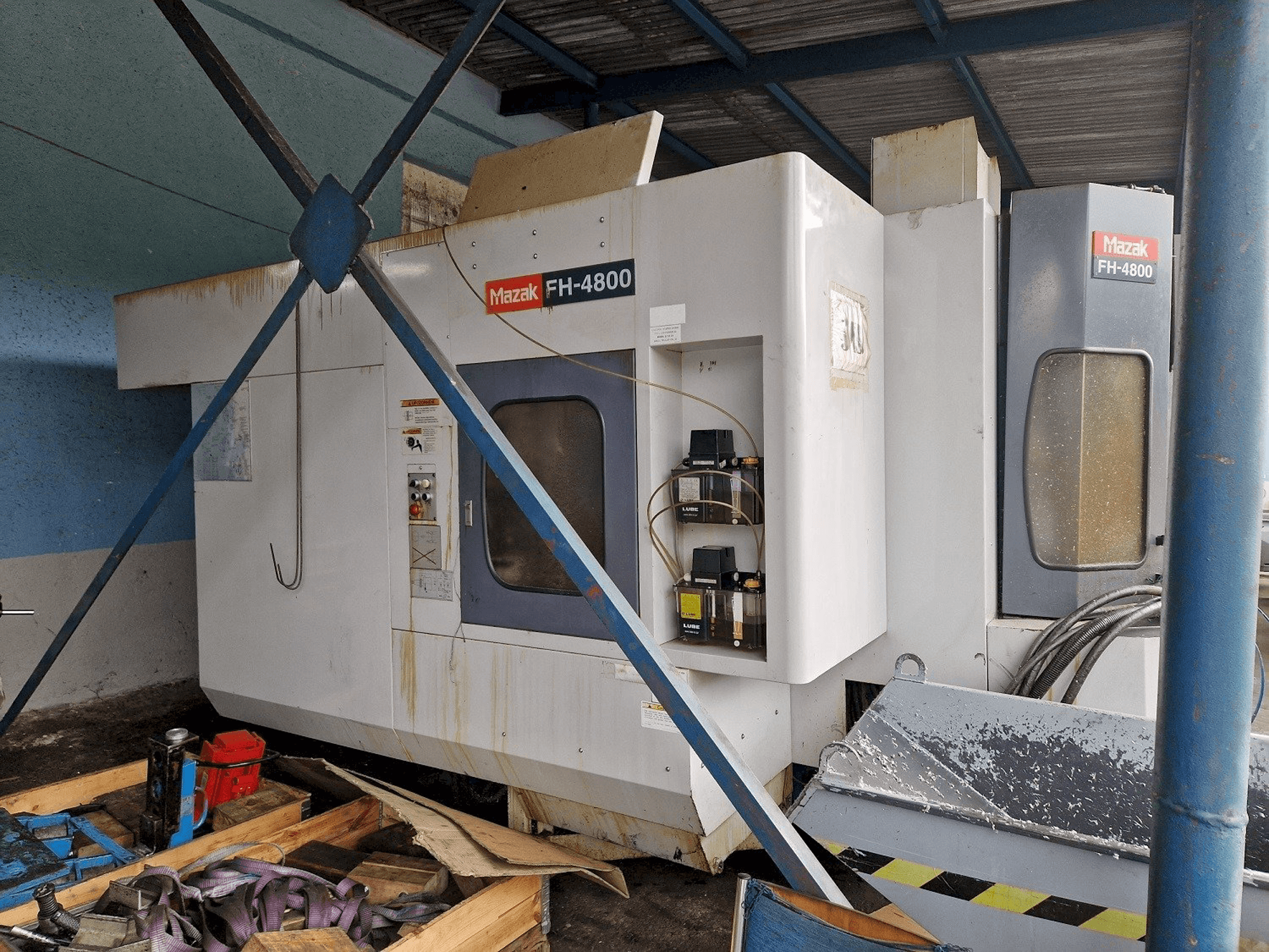 A Mazak gép elölnézete