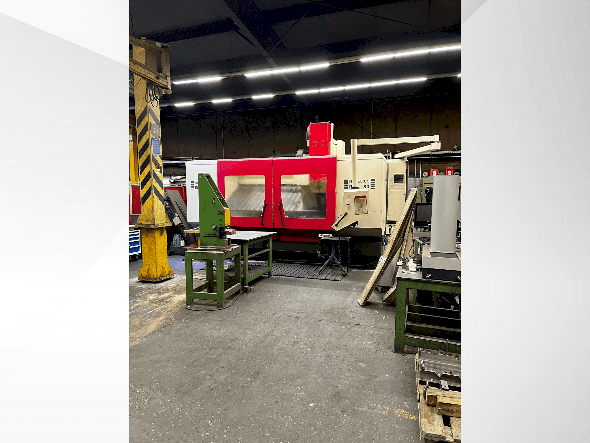 A HEDELIUS BC 80 gép elölnézete