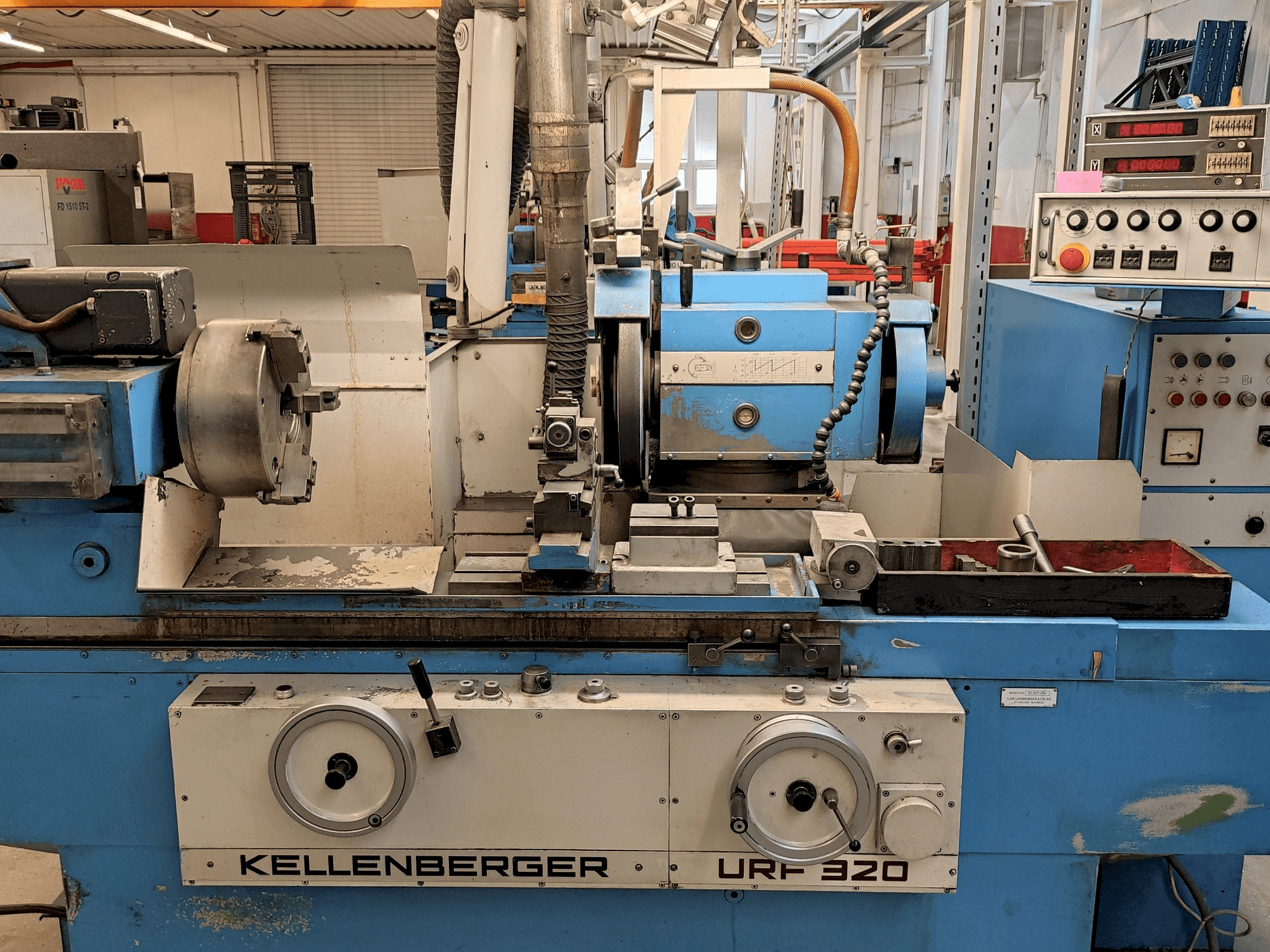 A KELLENBERGER URF 320 gép elölnézete