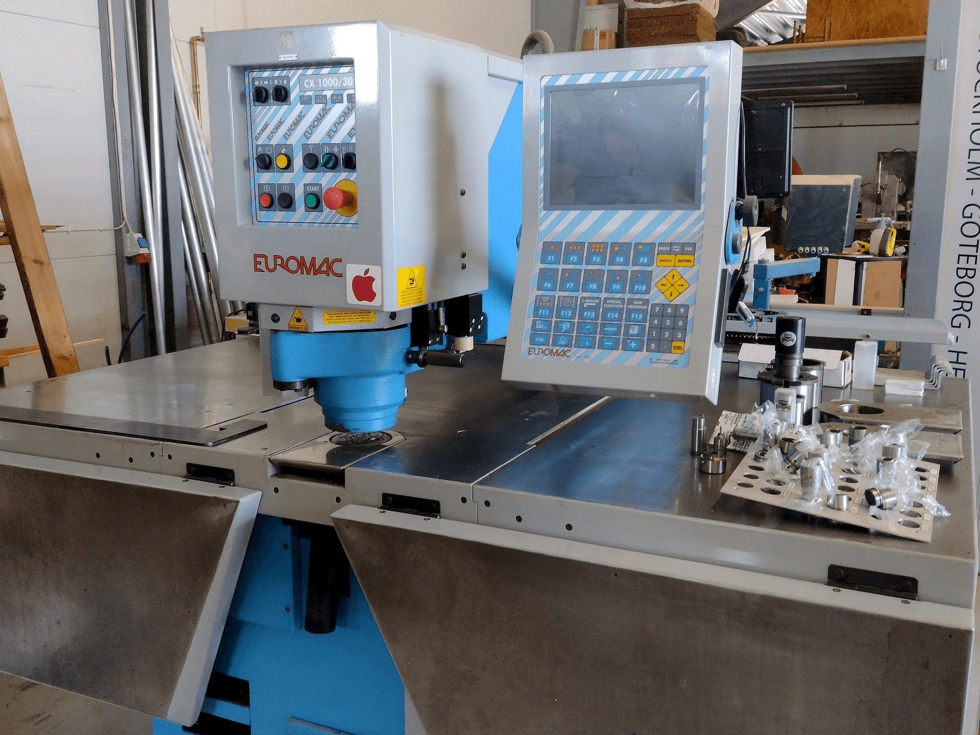 A Euromac CX 1000/30 gép elölnézete
