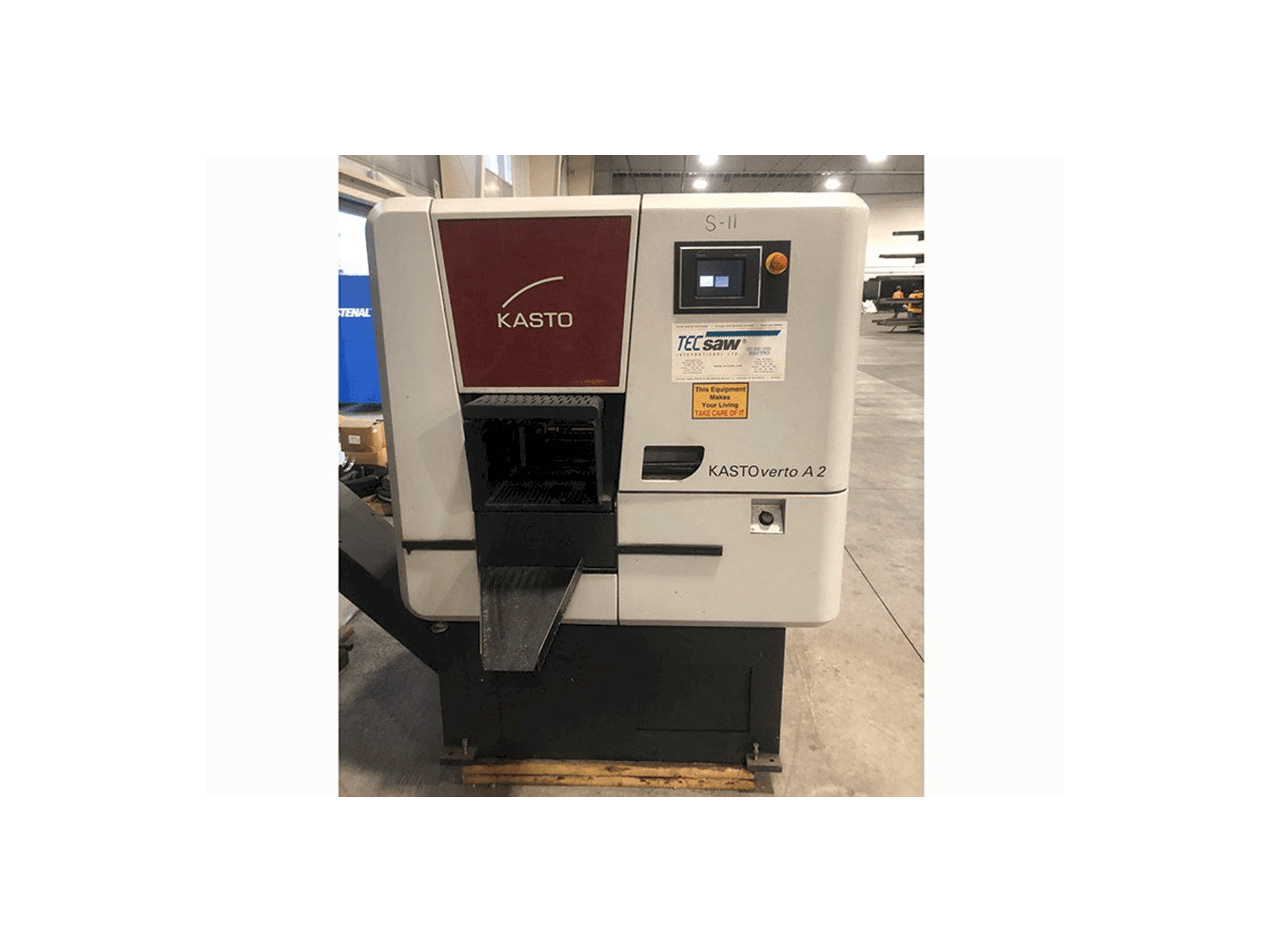 A KASTO verto A2 gép elölnézete