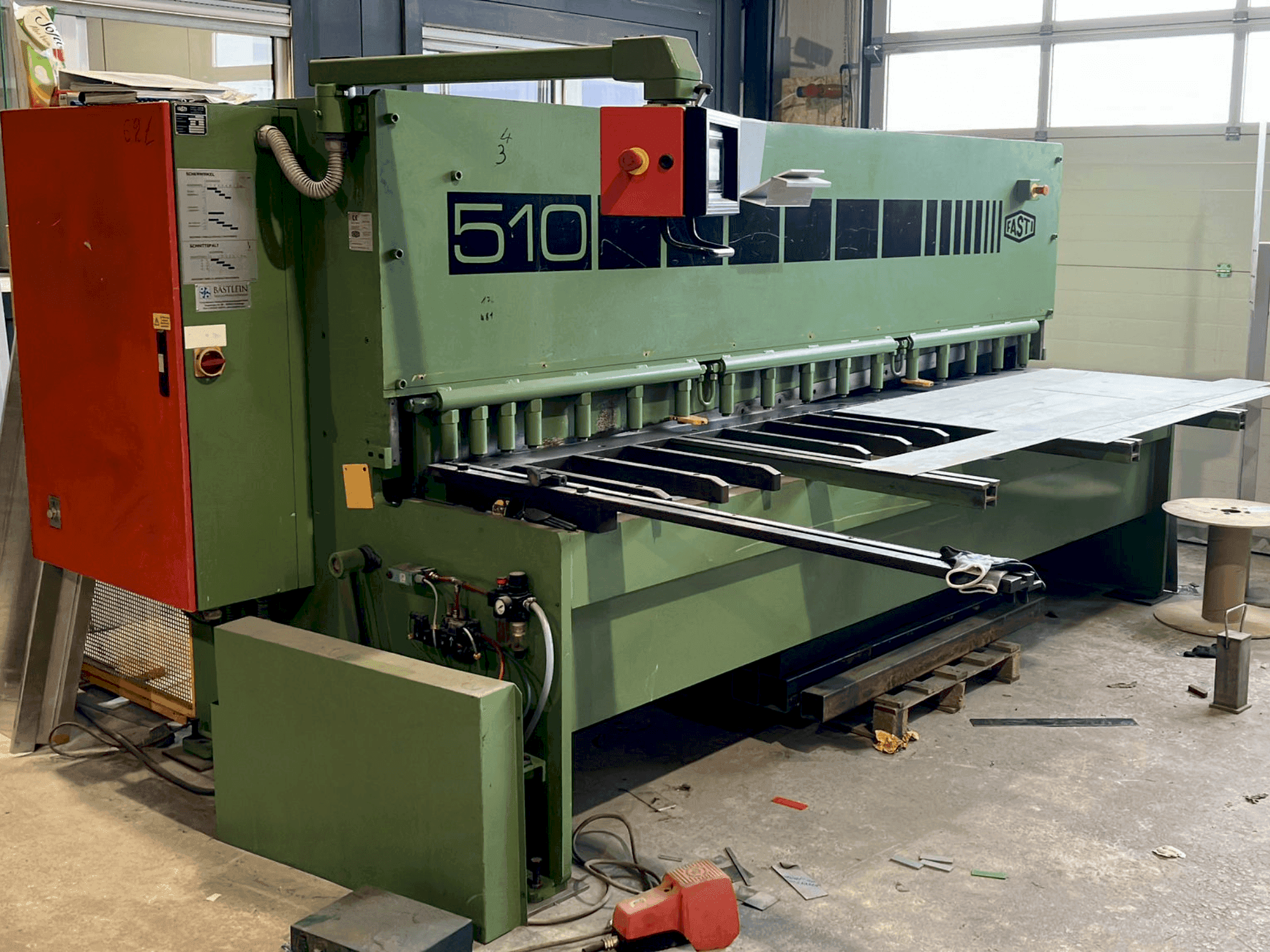 A FASTI 510-30/6 gép elölnézete