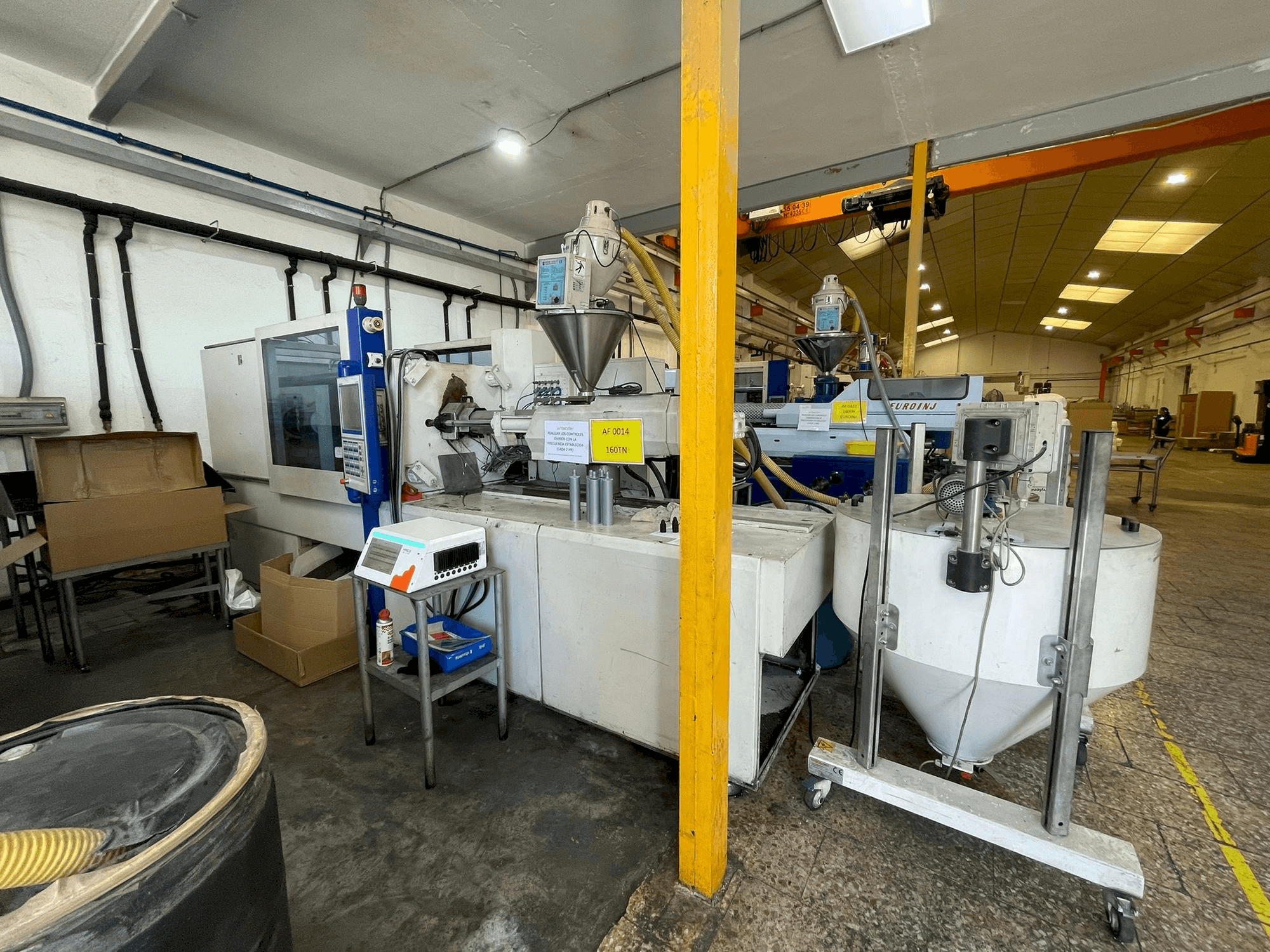 A Battenfeld HM 160/525 E gép elölnézete