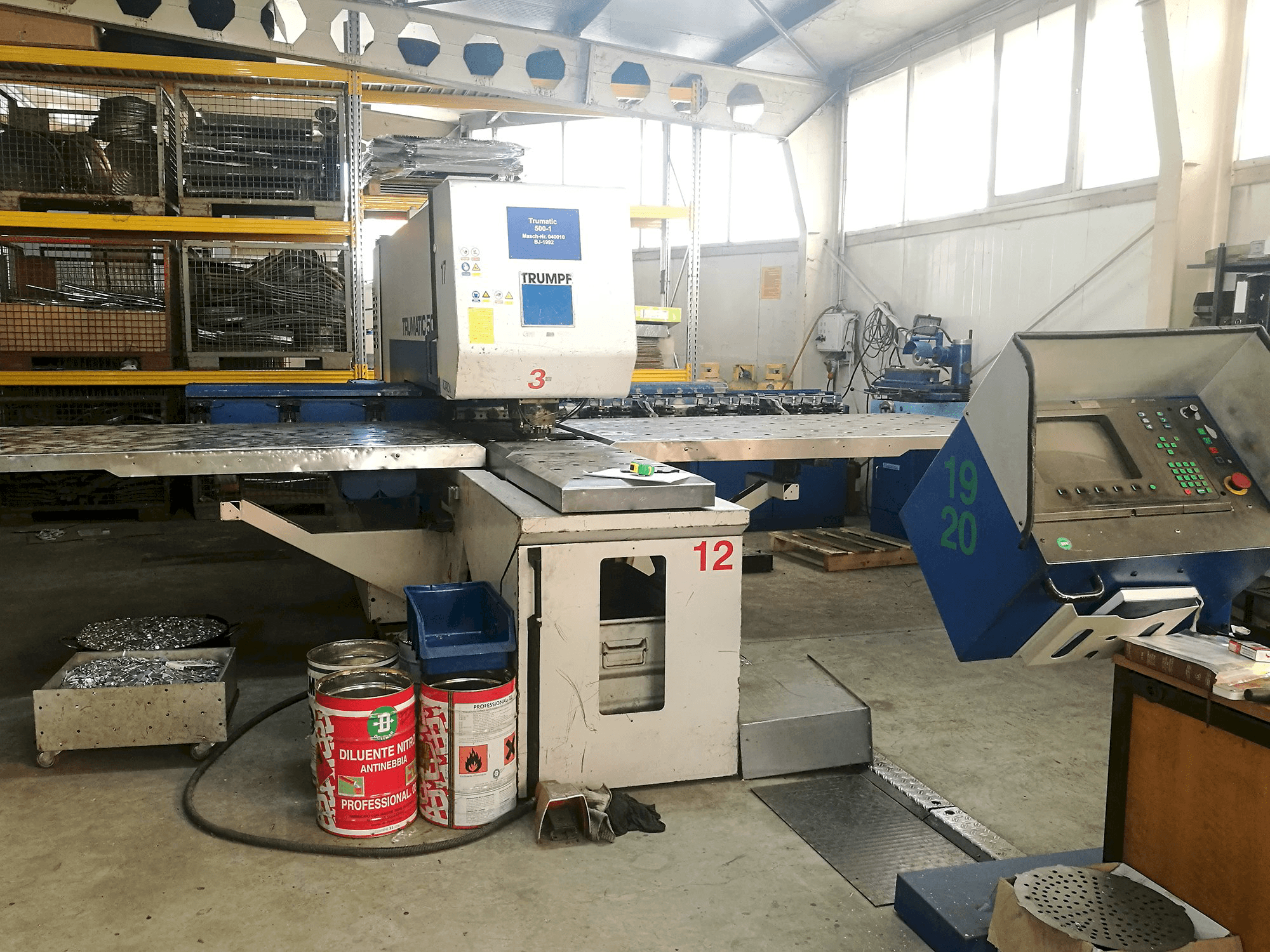 A Trumpf Trumatic 500 gép elölnézete