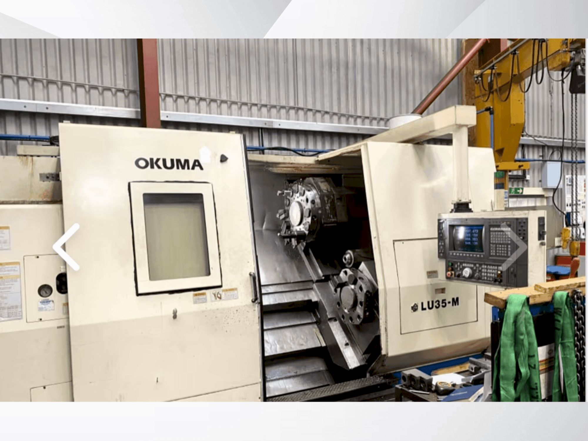 A Okuma LU 35M gép elölnézete