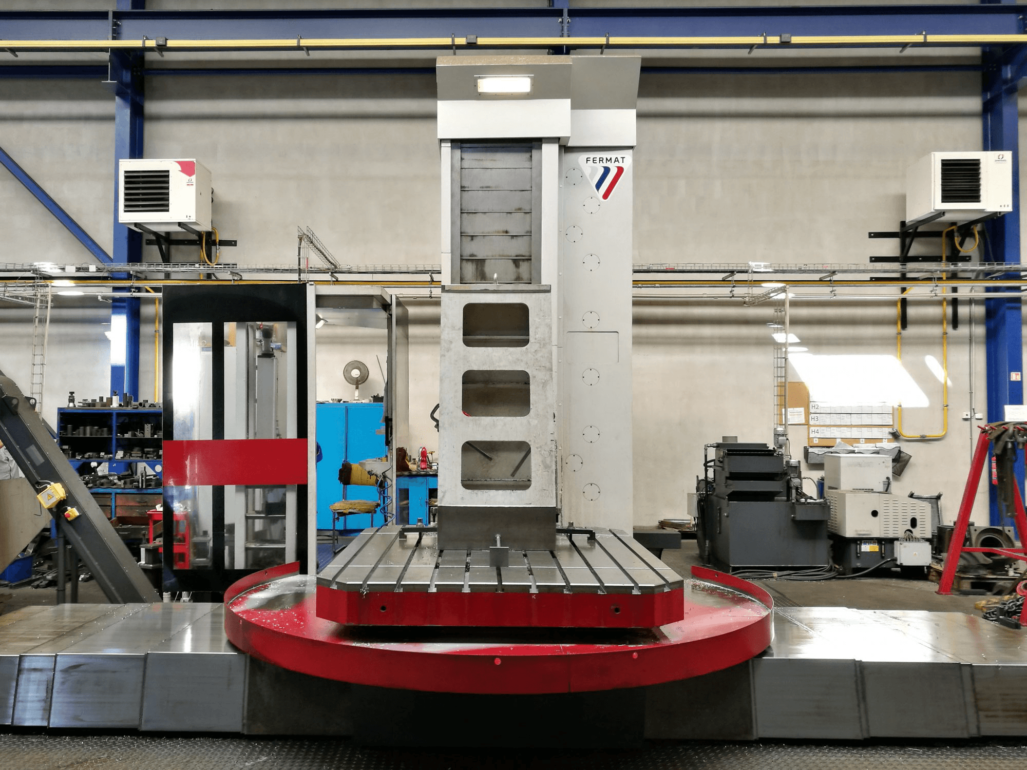 A FERMAT WFT 13 CNC gép elölnézete