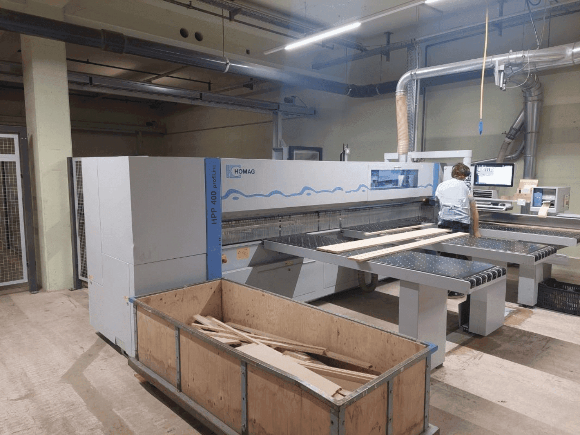 A HOMAG HPP 400 profiLine gép elölnézete
