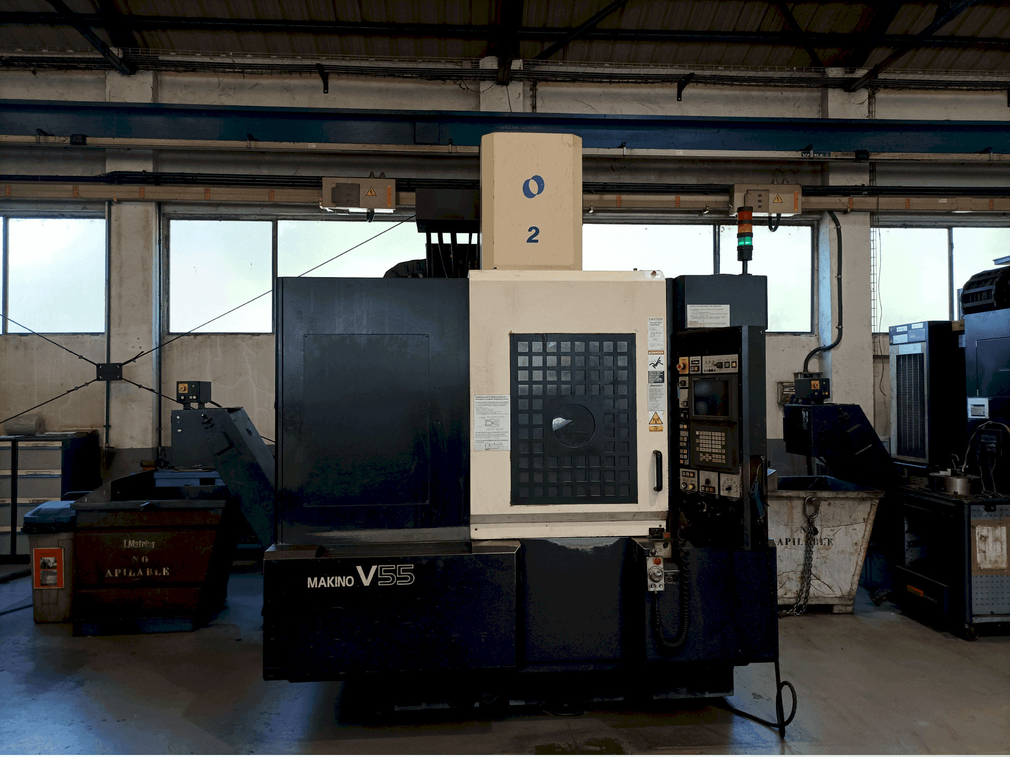 A Makino V55-A15 gép elölnézete