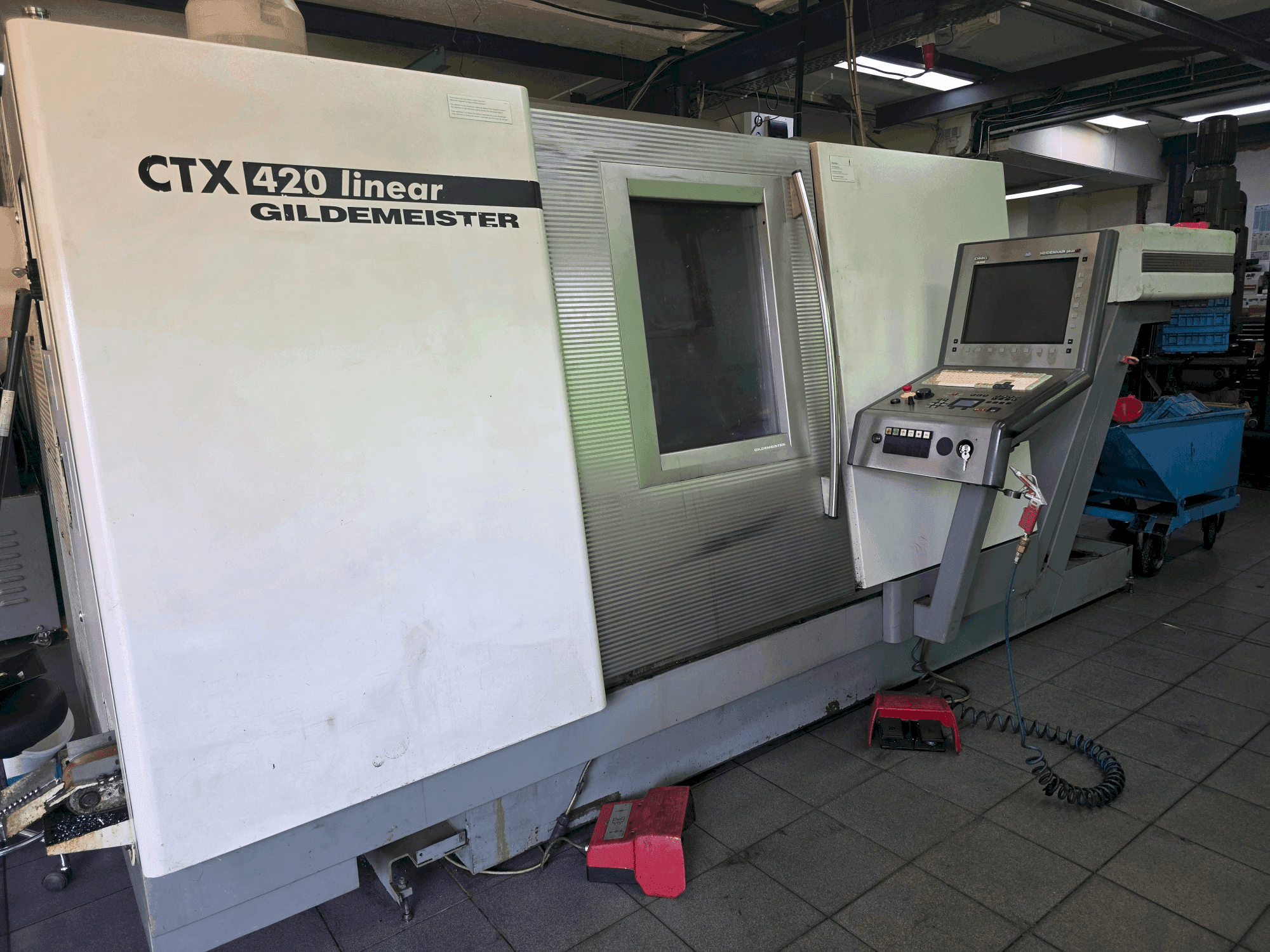 A Gildemeister CTX 420 linear gép elölnézete