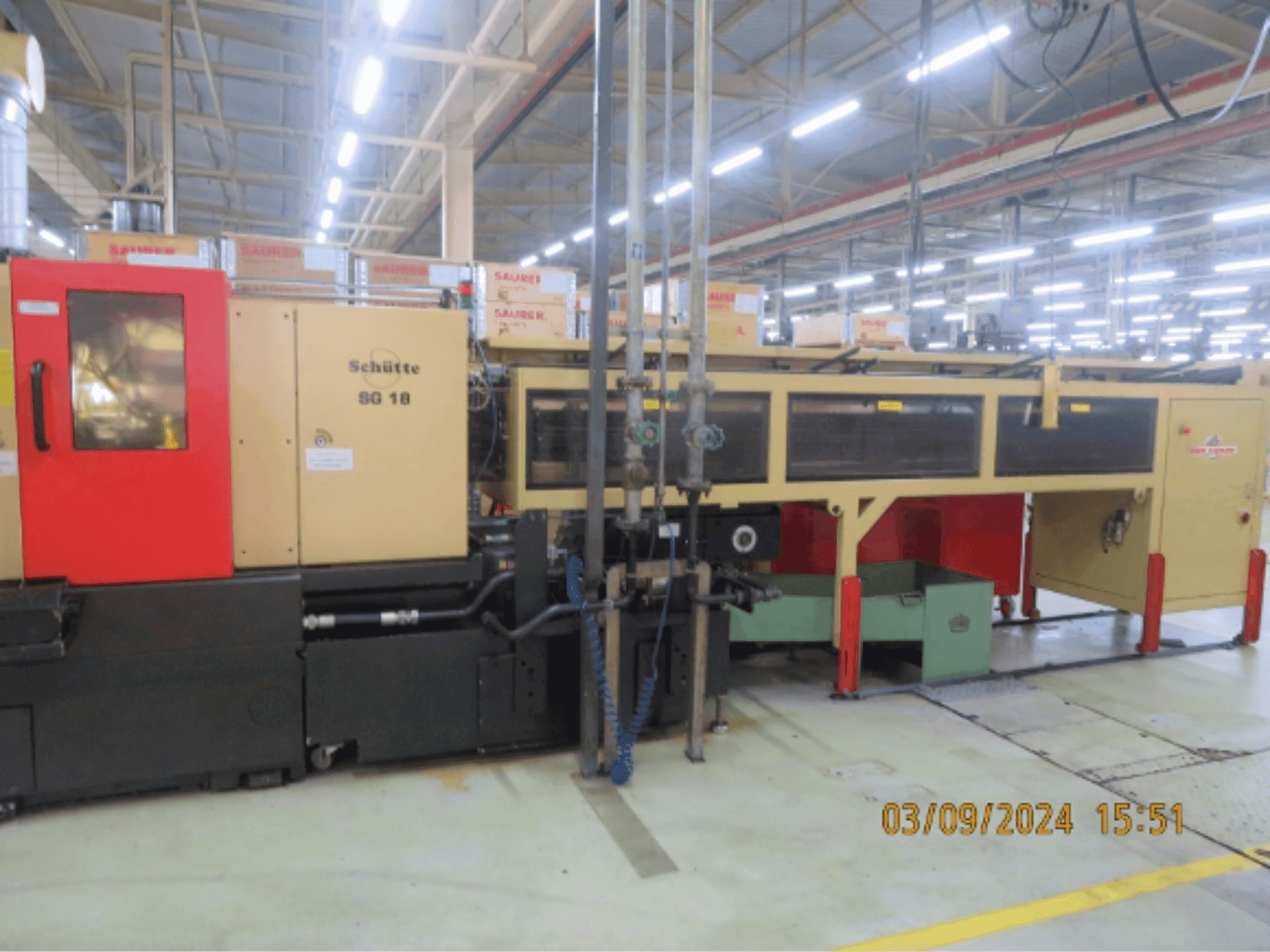 A Schütte SG18 gép elölnézete