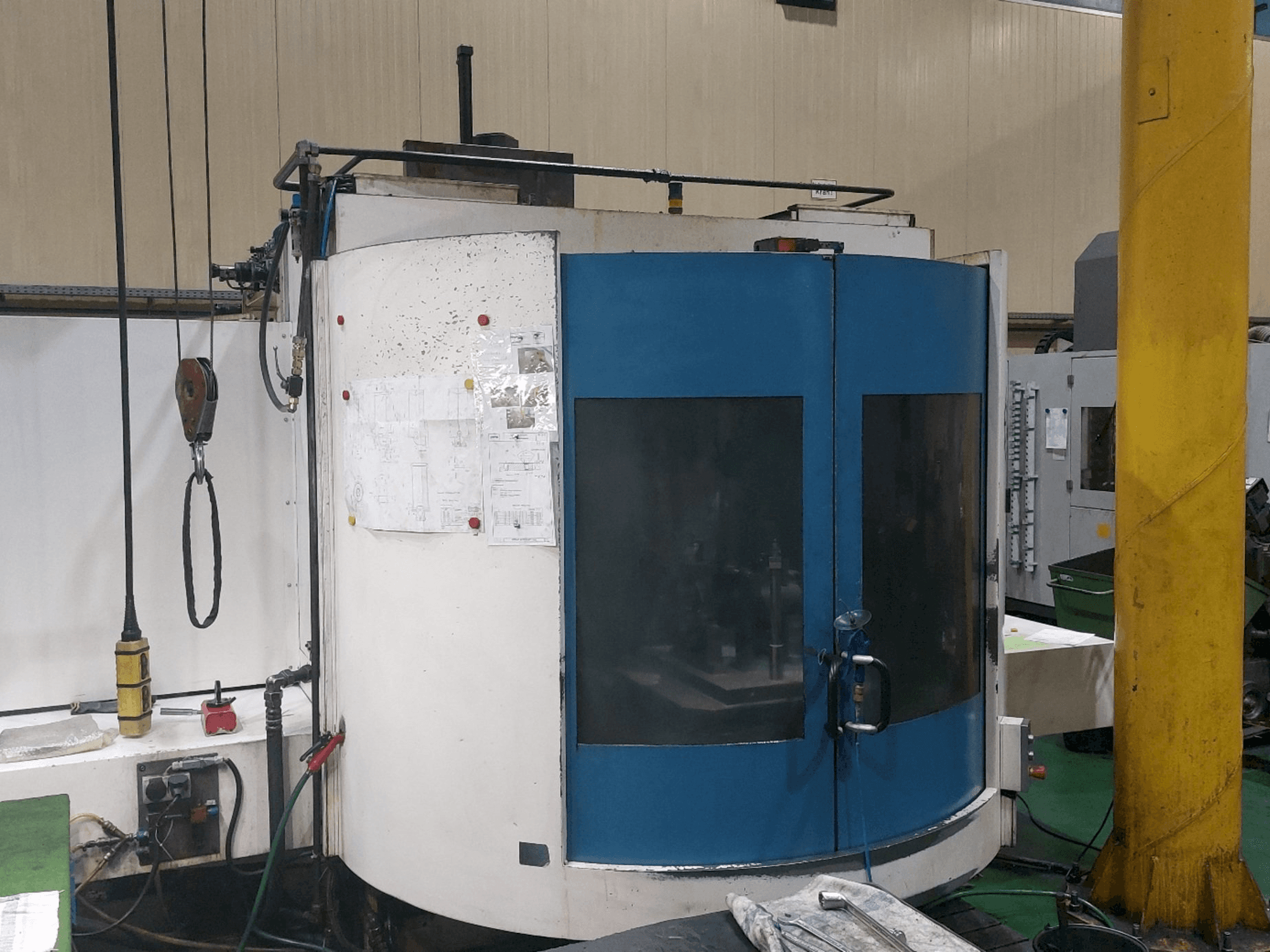 A Heckert CWK630 gép elölnézete