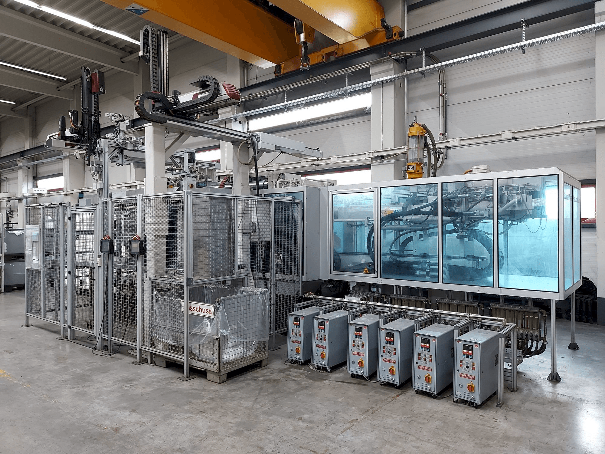 A Krauss Maffei 650 Tandem gép elölnézete