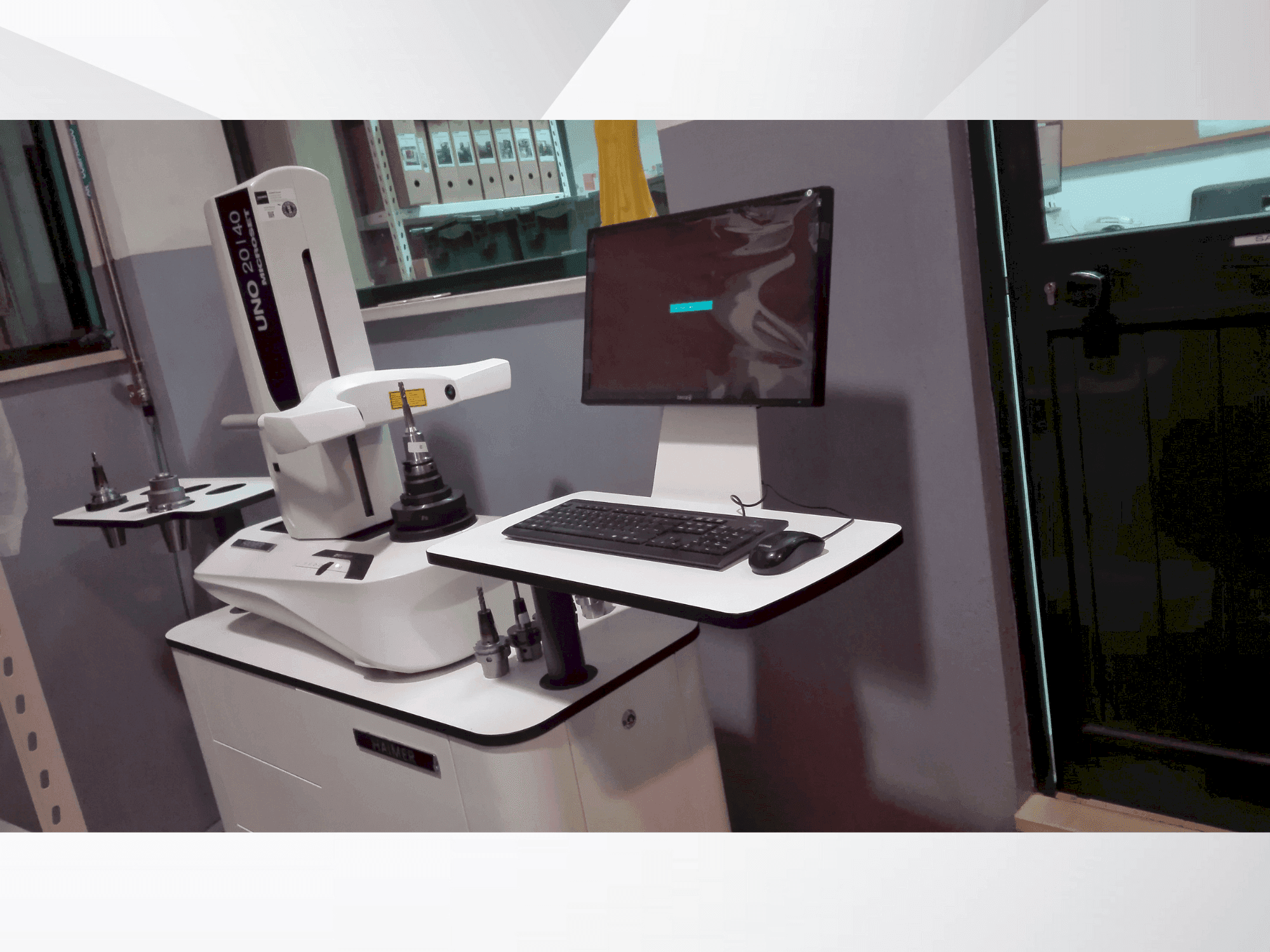 A HAIMER UNO 20/40 microset gép elölnézete