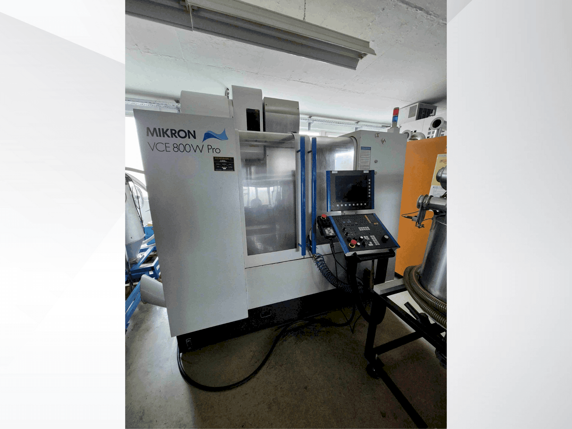 A MIKRON VCE 800W Pro gép elölnézete