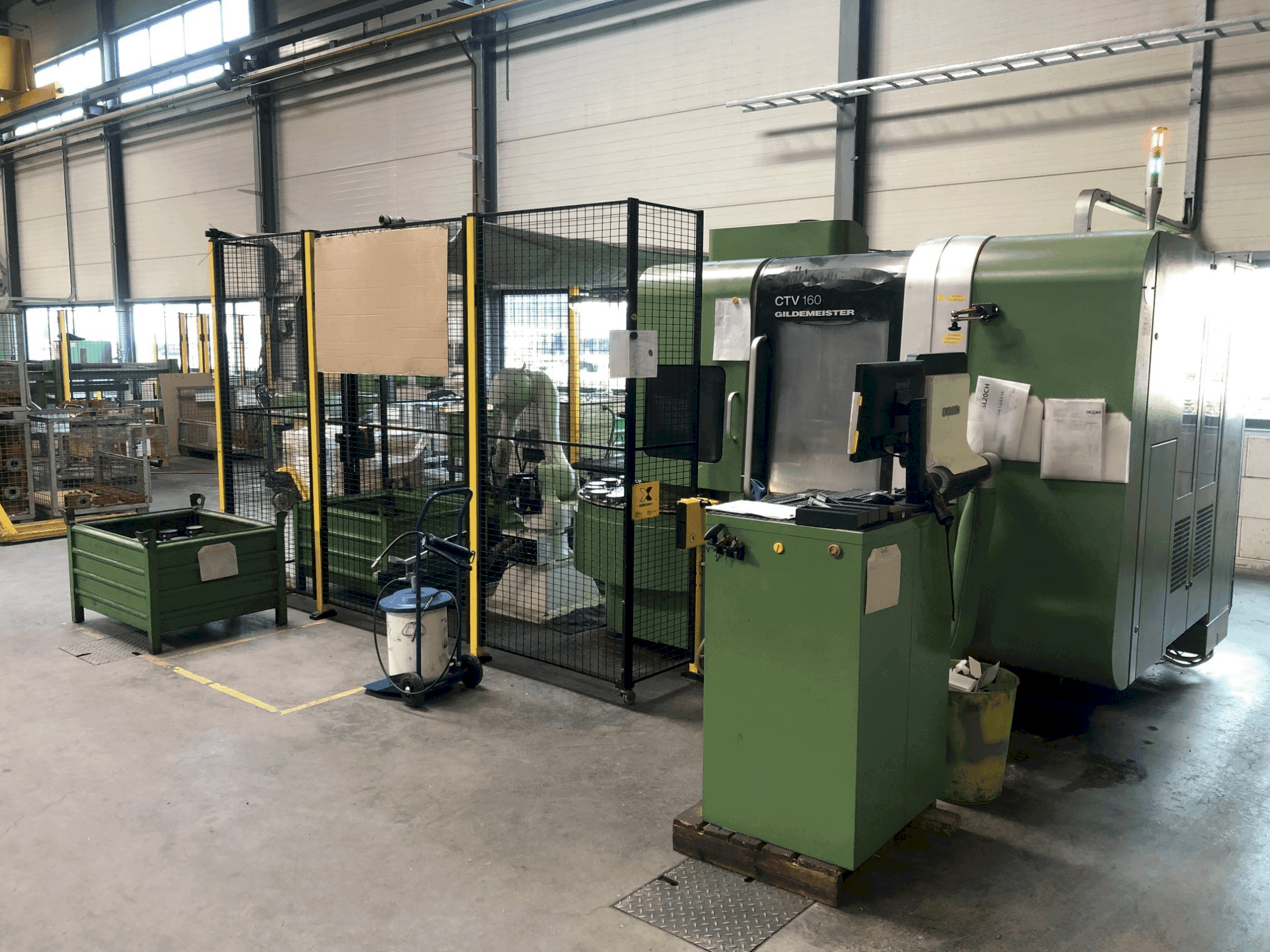 A DMG Gildemeister CTV 160 gép elölnézete