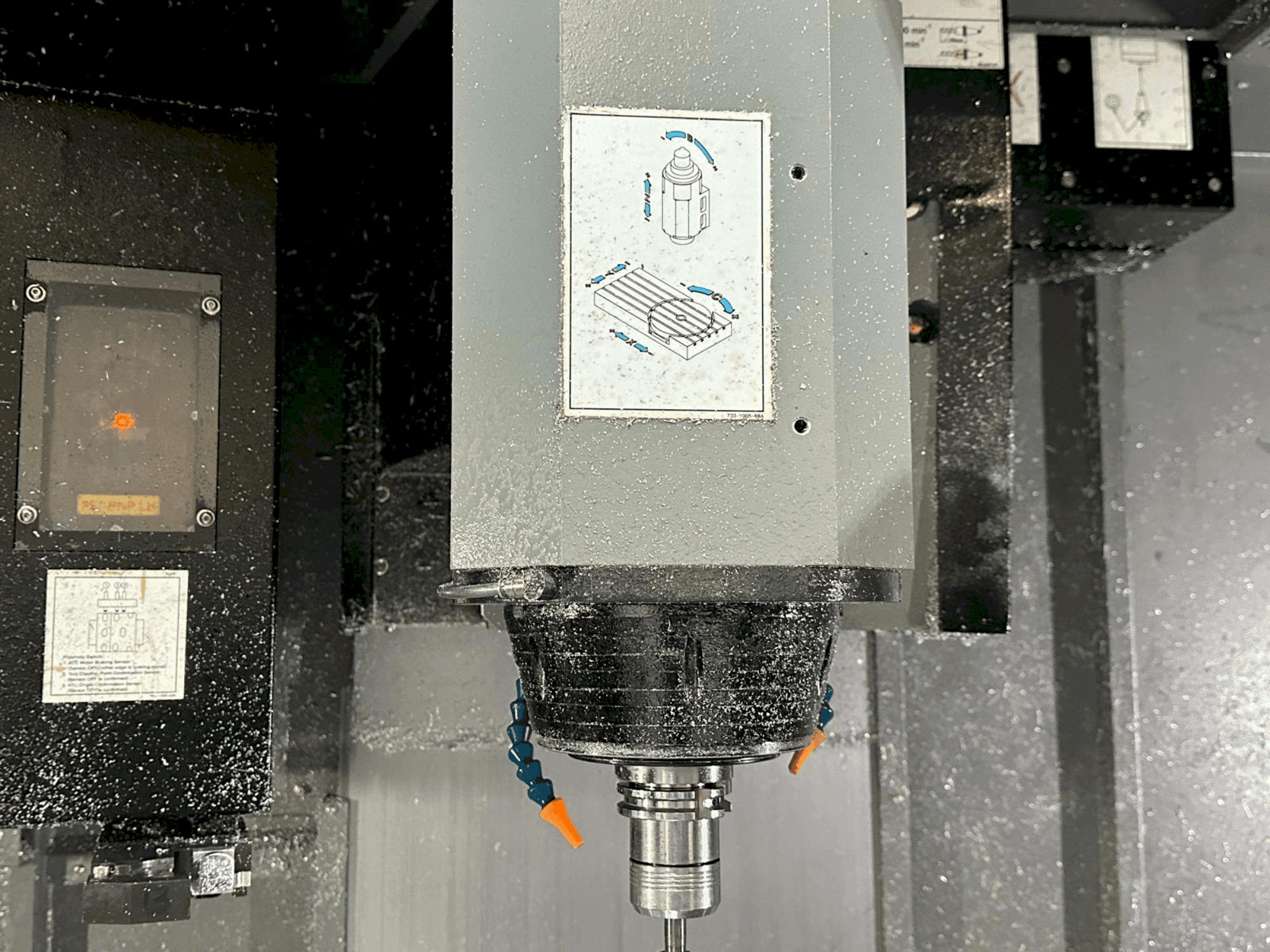 A Hurco VMX60SRTi gép munkatere