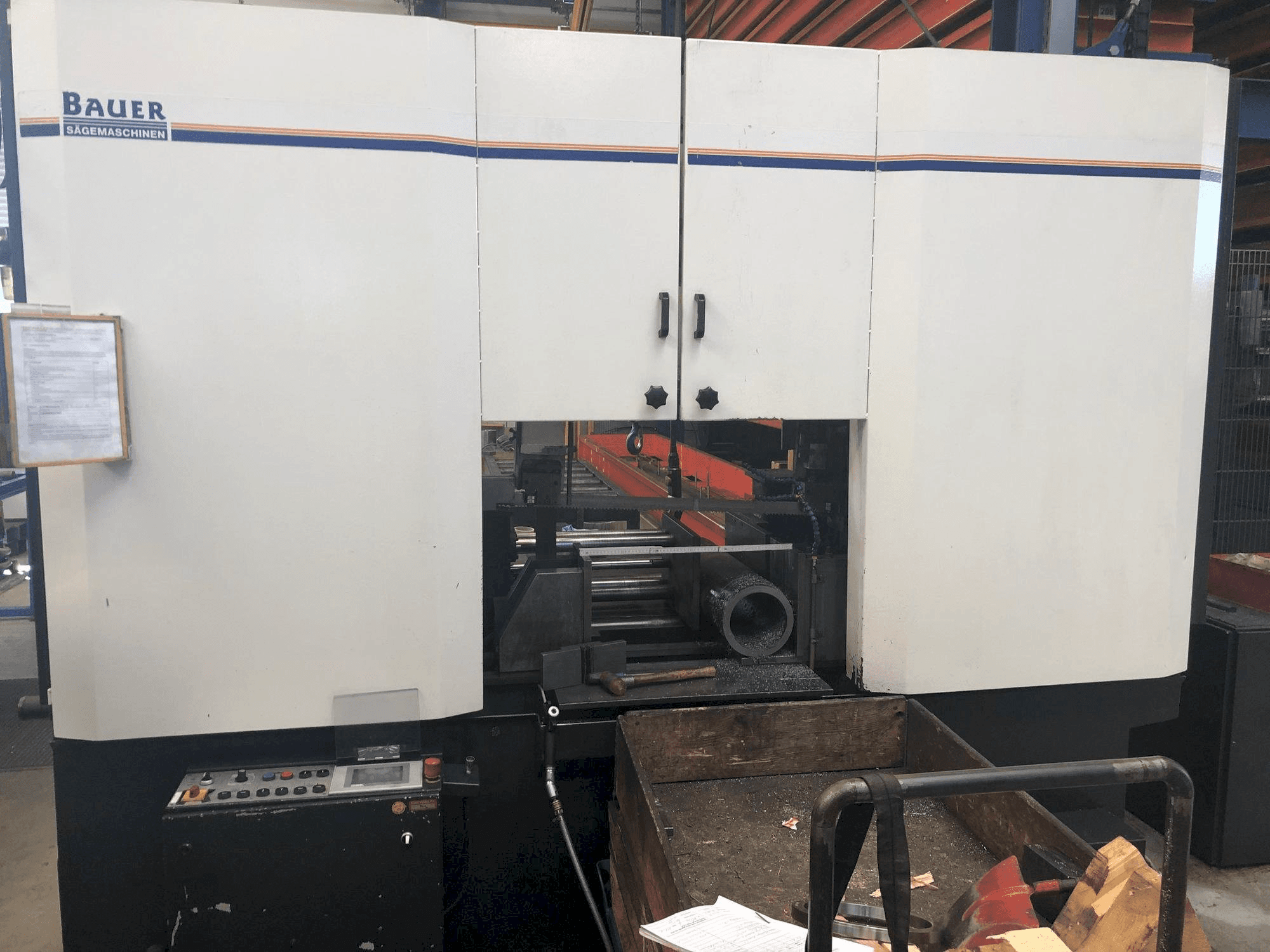 A BAUER SA 550 ZA gép elölnézete