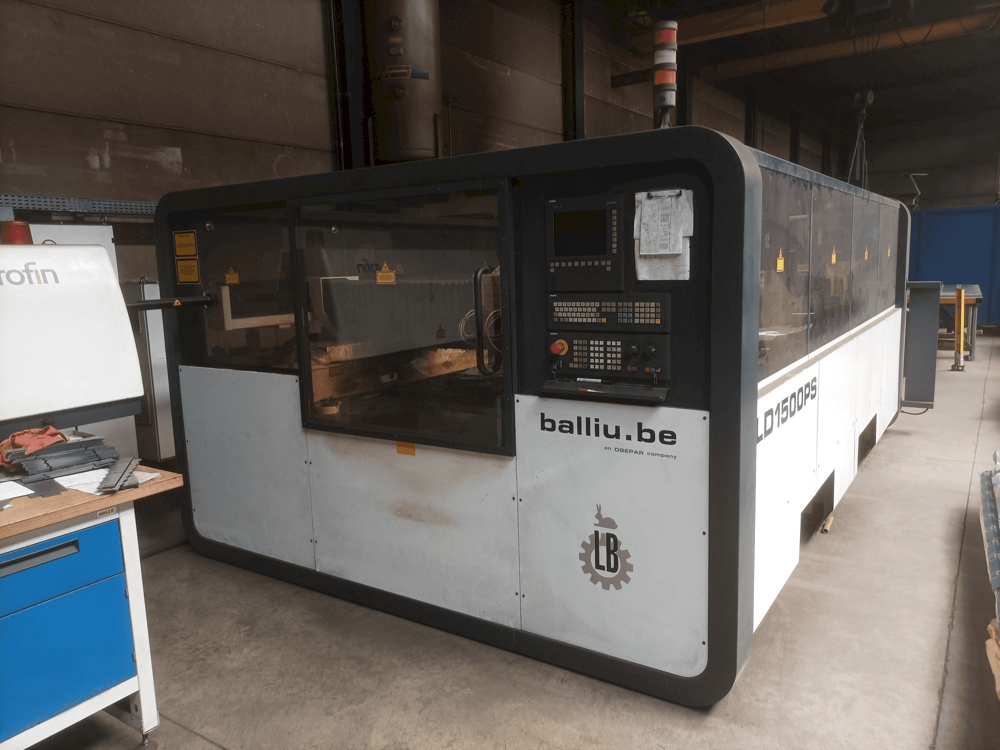 A Balliu LD 1500 PS gép elölnézete