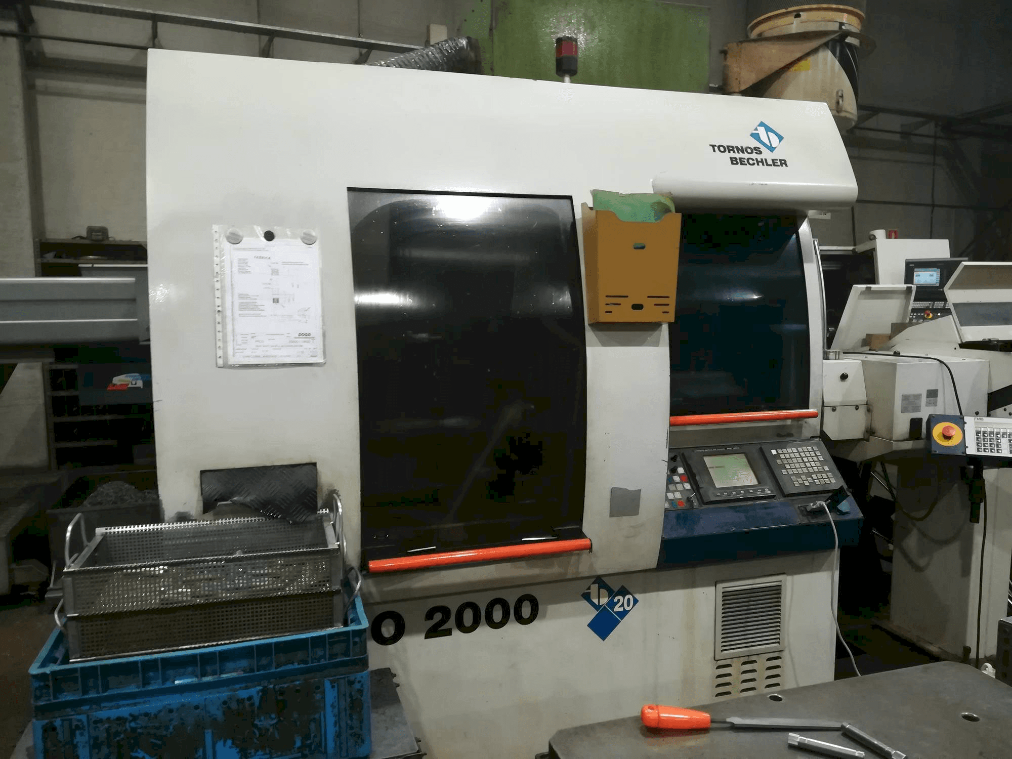 A Tornos-Bechler Deco 20 gép elölnézete