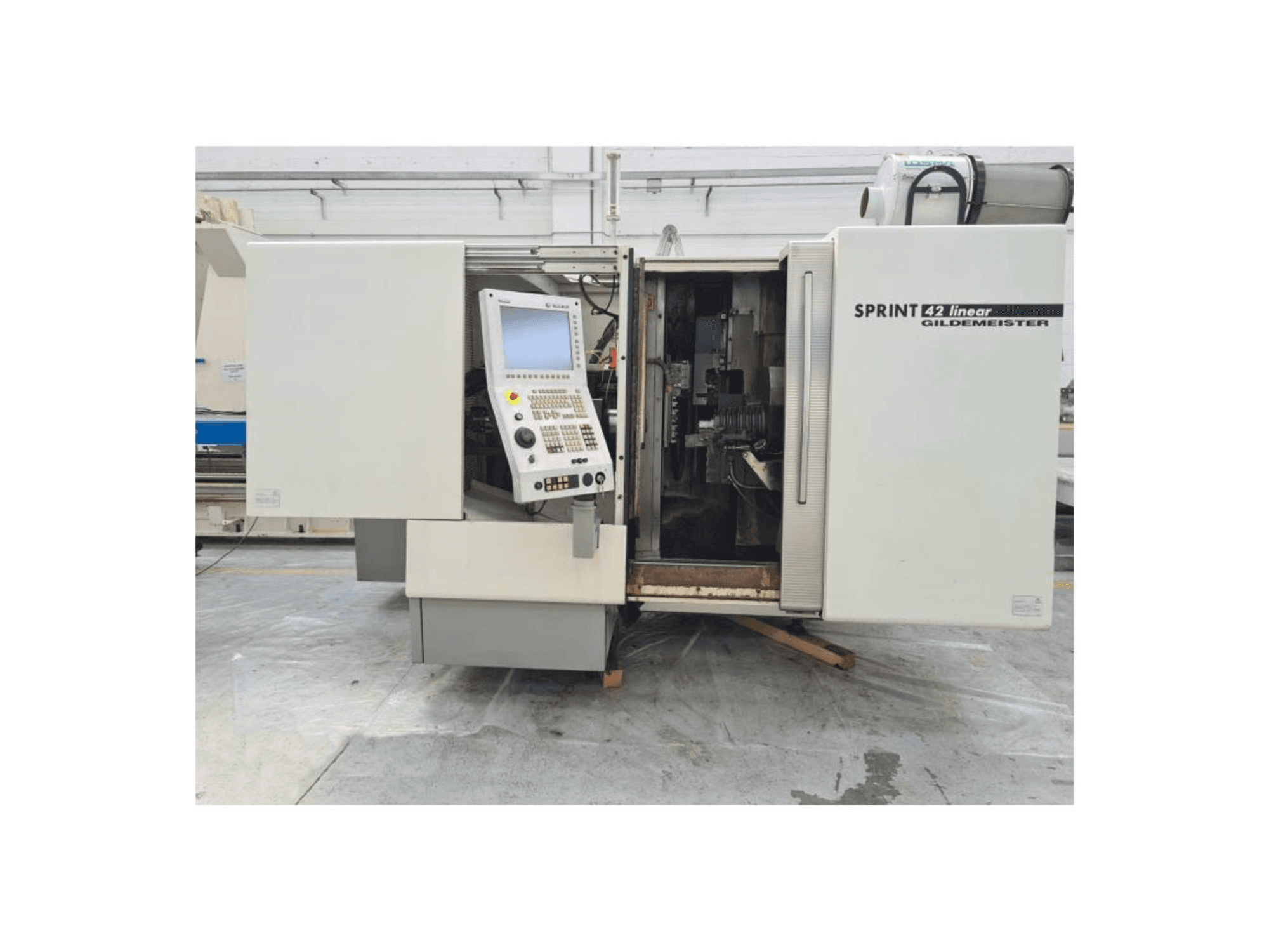 A Gildemeister Sprint 42 linear gép elölnézete