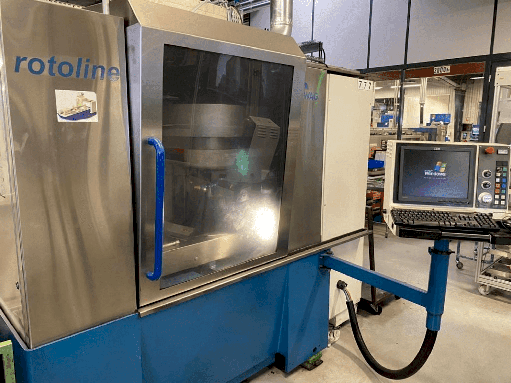 A EWAG ROTOLINE 6X gép elölnézete