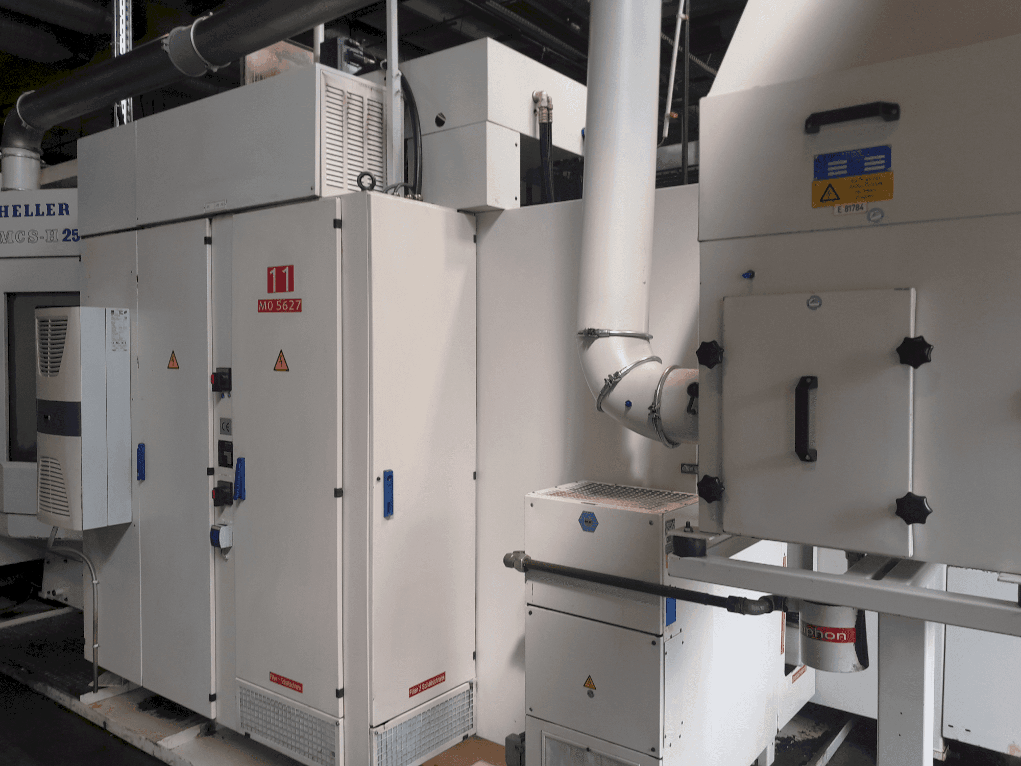 A HELLER MCS-H 250 gép oldalnézete