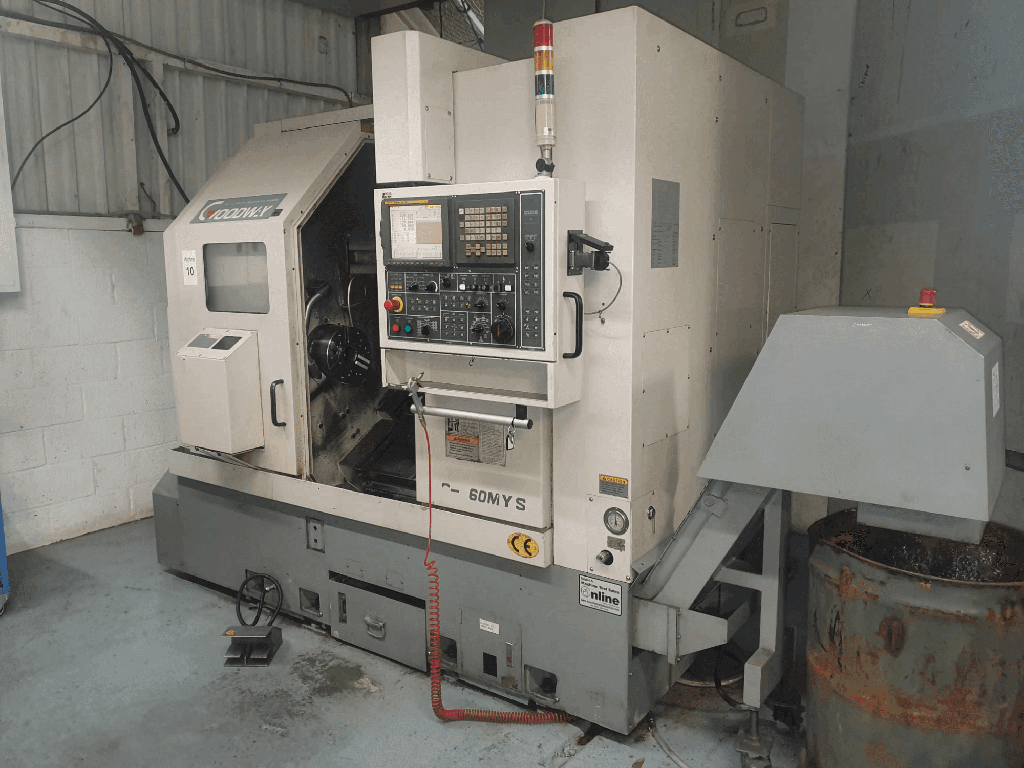 A Goodway GS-260MYS gép elölnézete